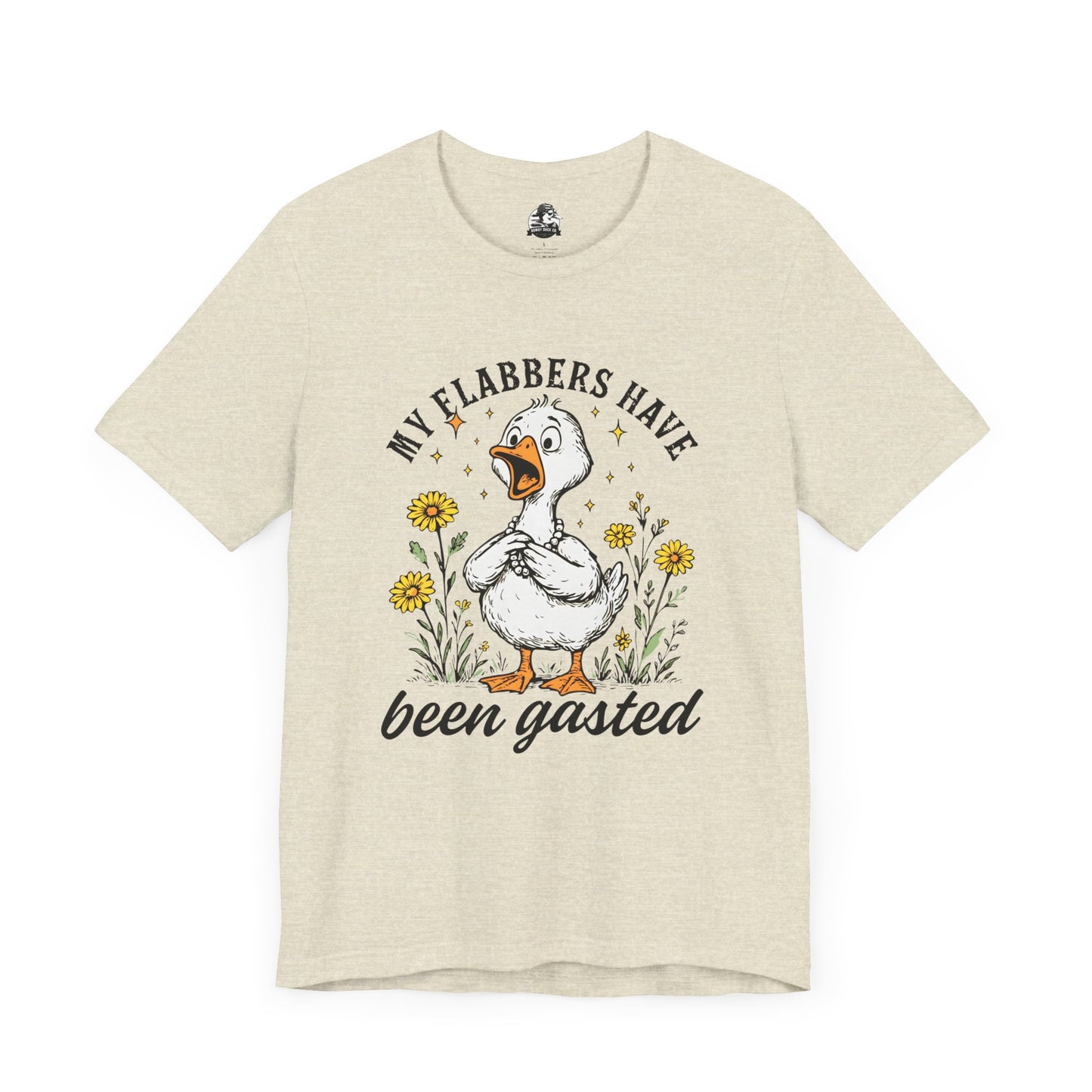 Funny Goose T-Shirt, My Flabbers Have Been Gast-ed Tee, Gift for Bird Lovers, Humorous Apparel, Cute Animal Shirt, Quirky Casual Wear