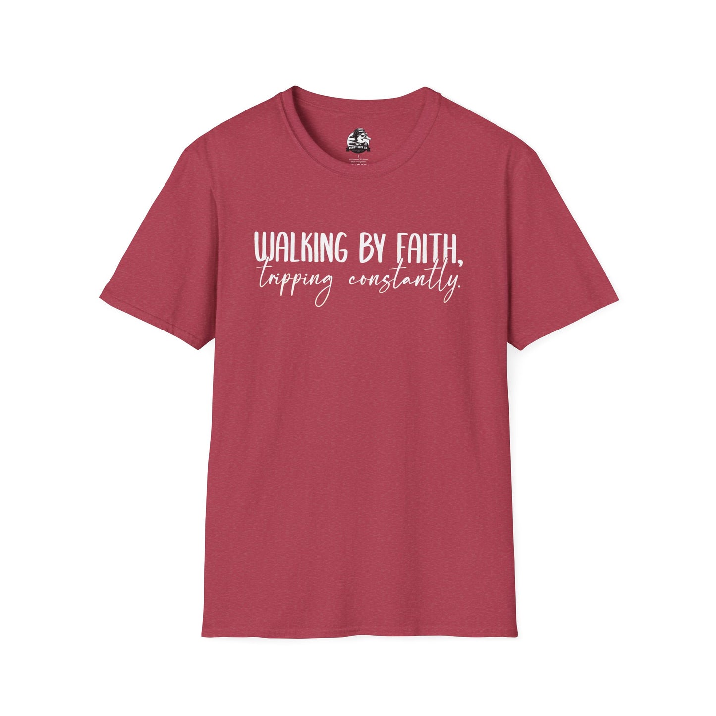 "Walking By Faith, Tripping Constantly" Graphic Tee