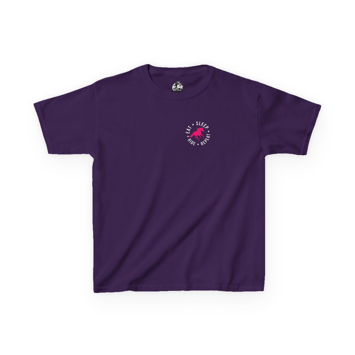 Kids Horse Riding Tee- Eat Sleep Ride Horses Repeat
