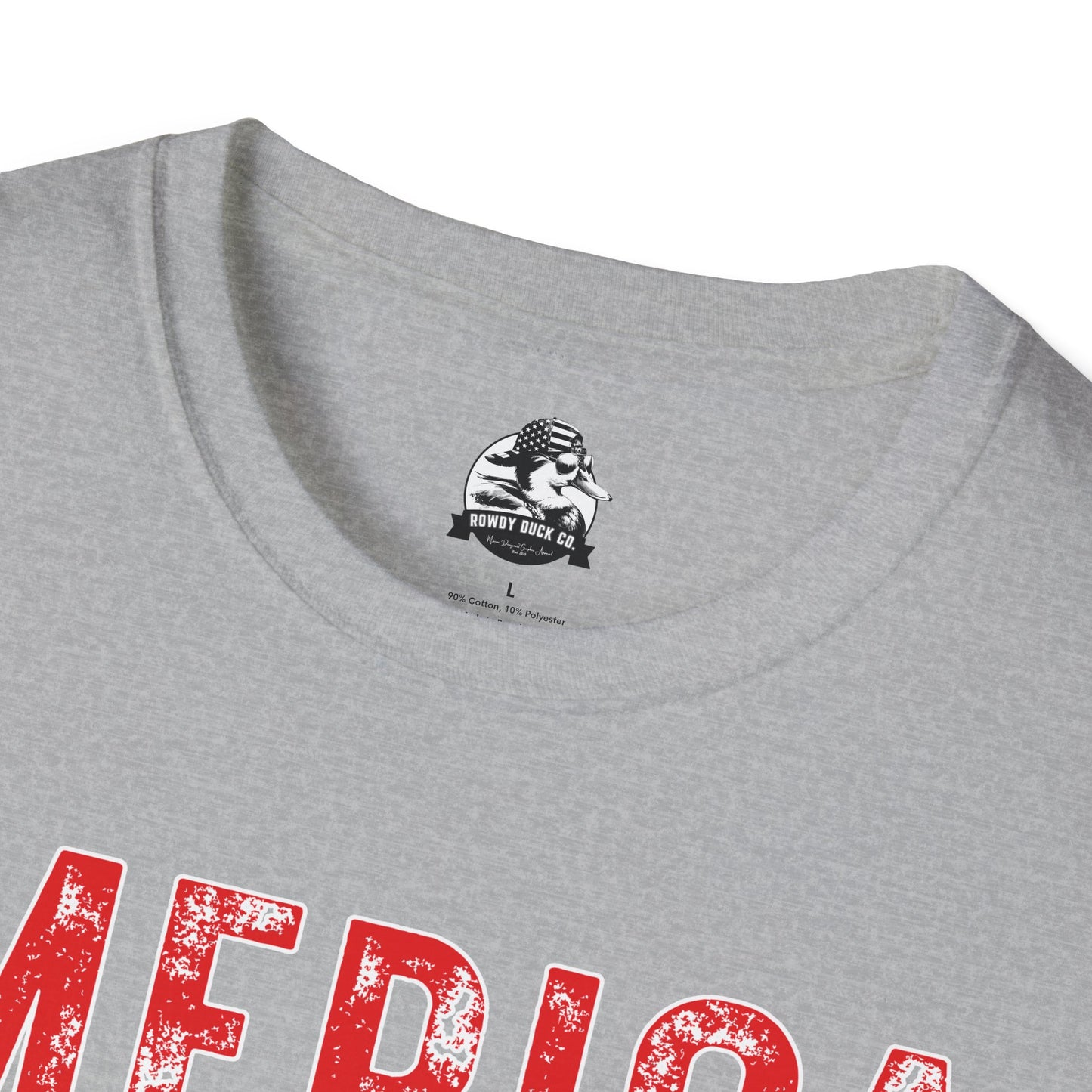 'Merica Kicking Ass T-Shirt | Unisex Softstyle Tee for Patriotic Celebrations, 4th of July, Casual Wear, Gifts, Team Spirit
