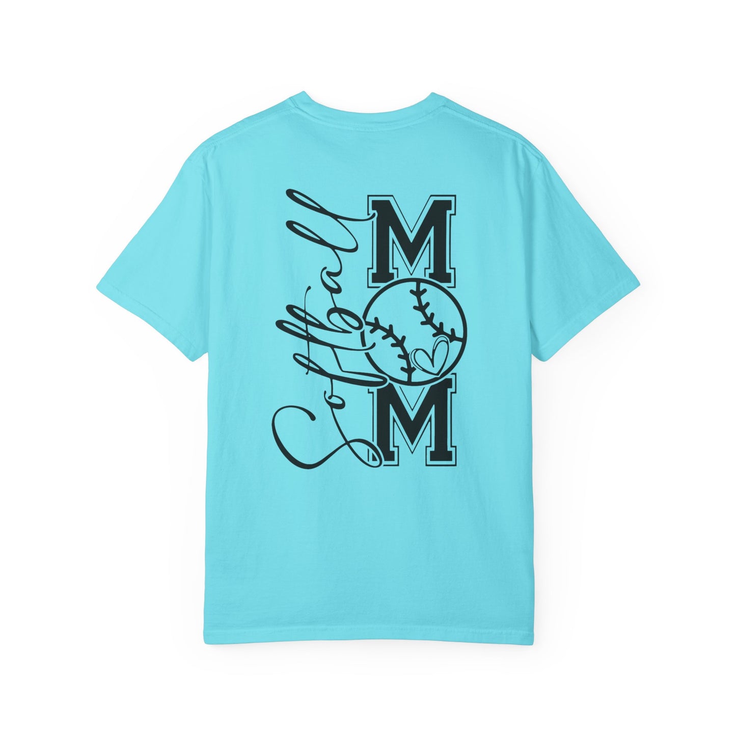 Softball Mom Unisex Garment-Dyed T-Shirt