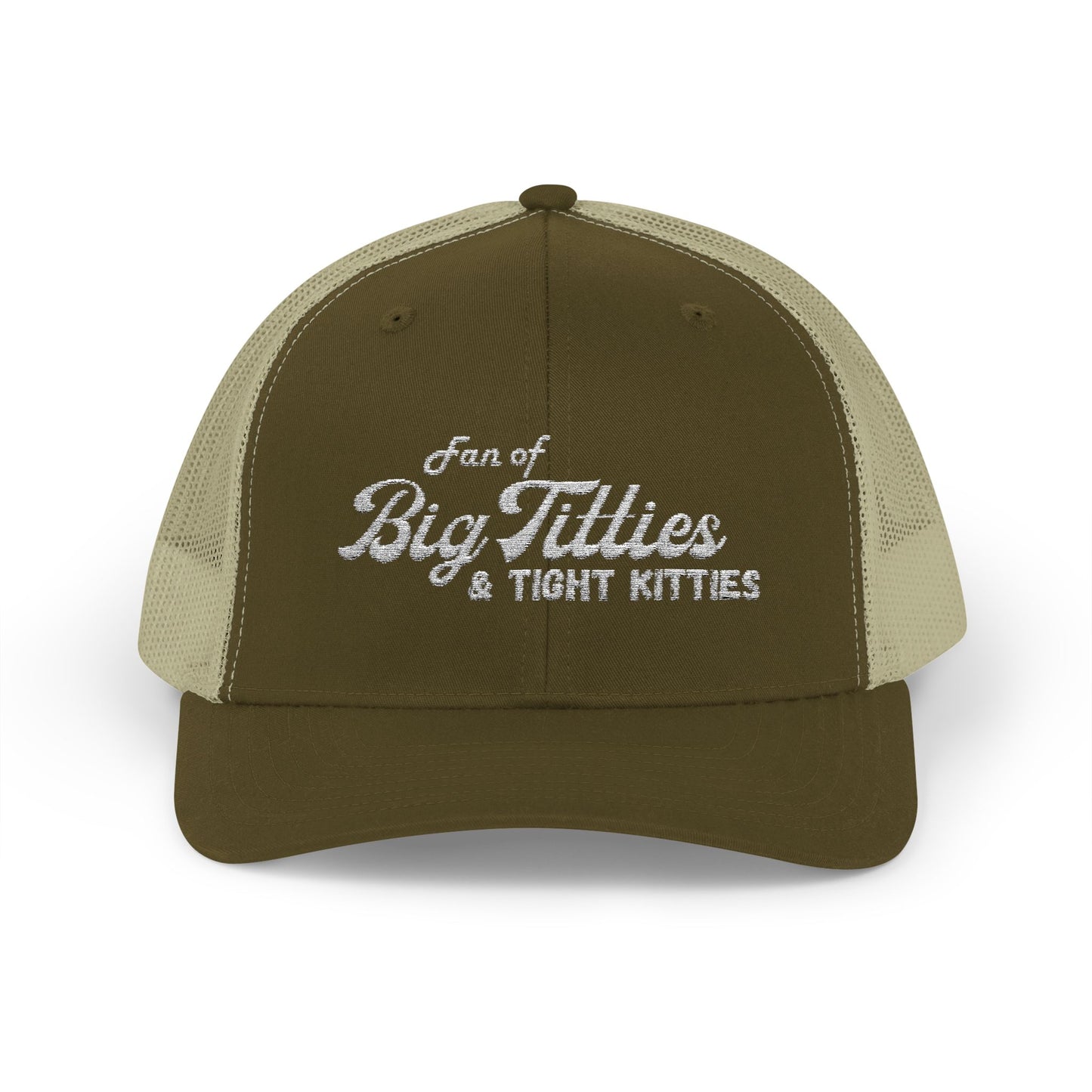 Funny Snapback Trucker Cap - 'Fan of Big Titties & Tight Kitties'