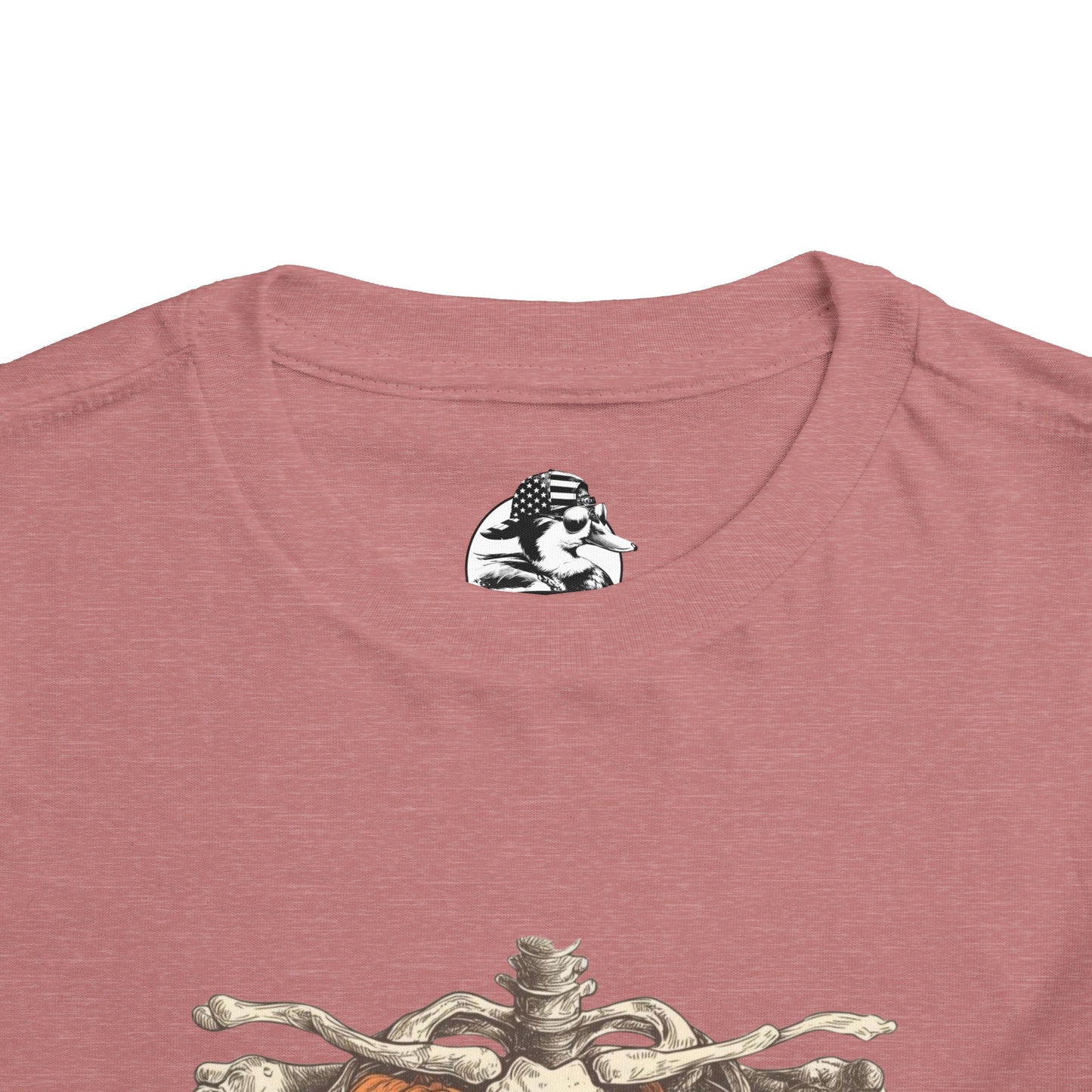 Toddler Pumpkin Skeleton Tee