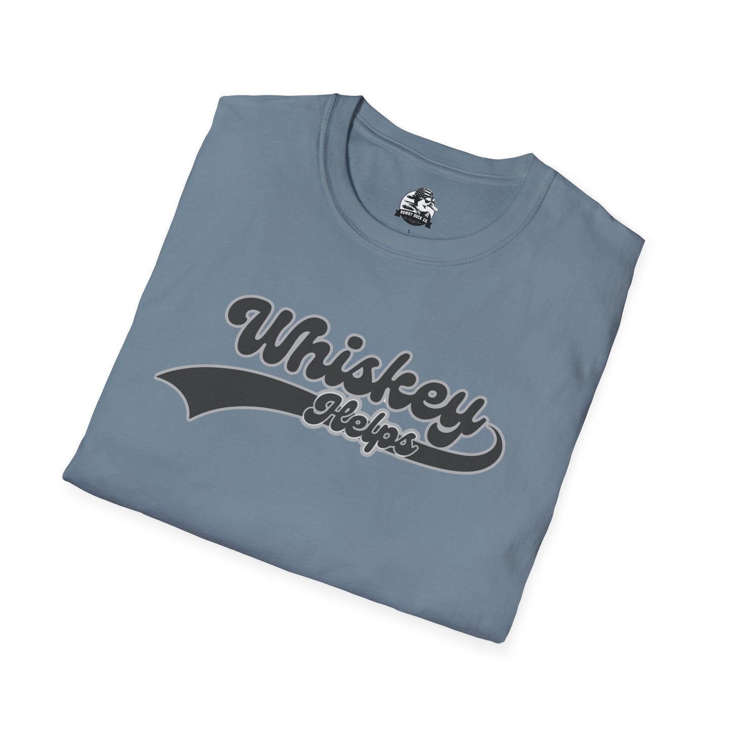 Whiskey Helps Unisex Softstyle T-Shirt - Fun Casual Tee for Whiskey Lovers