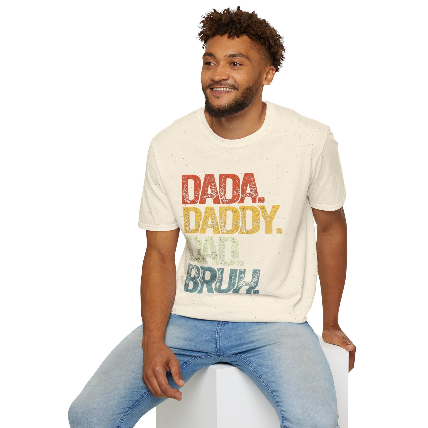 Father's Day Humor T-Shirt, Dada Daddy Dad Bruh Tee, Unisex Gift for Dads, Funny Dad Shirt for Birthdays, Casual Wear