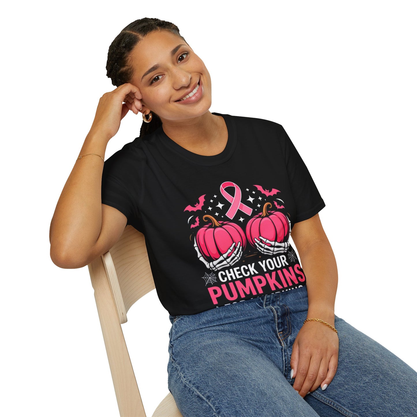 Breast Cancer awareness pumpkin Tee