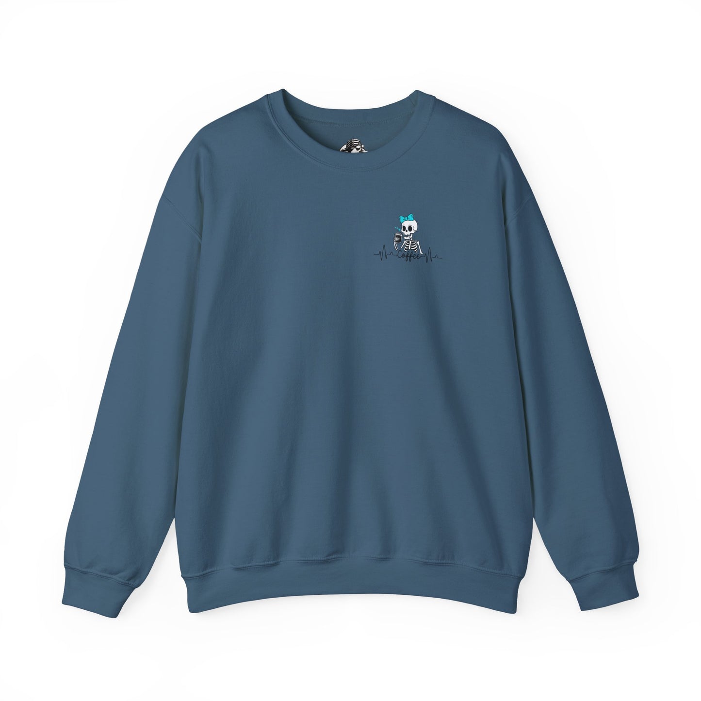 Unisex Fleece Crewneck 50% anxiety 50% coffee