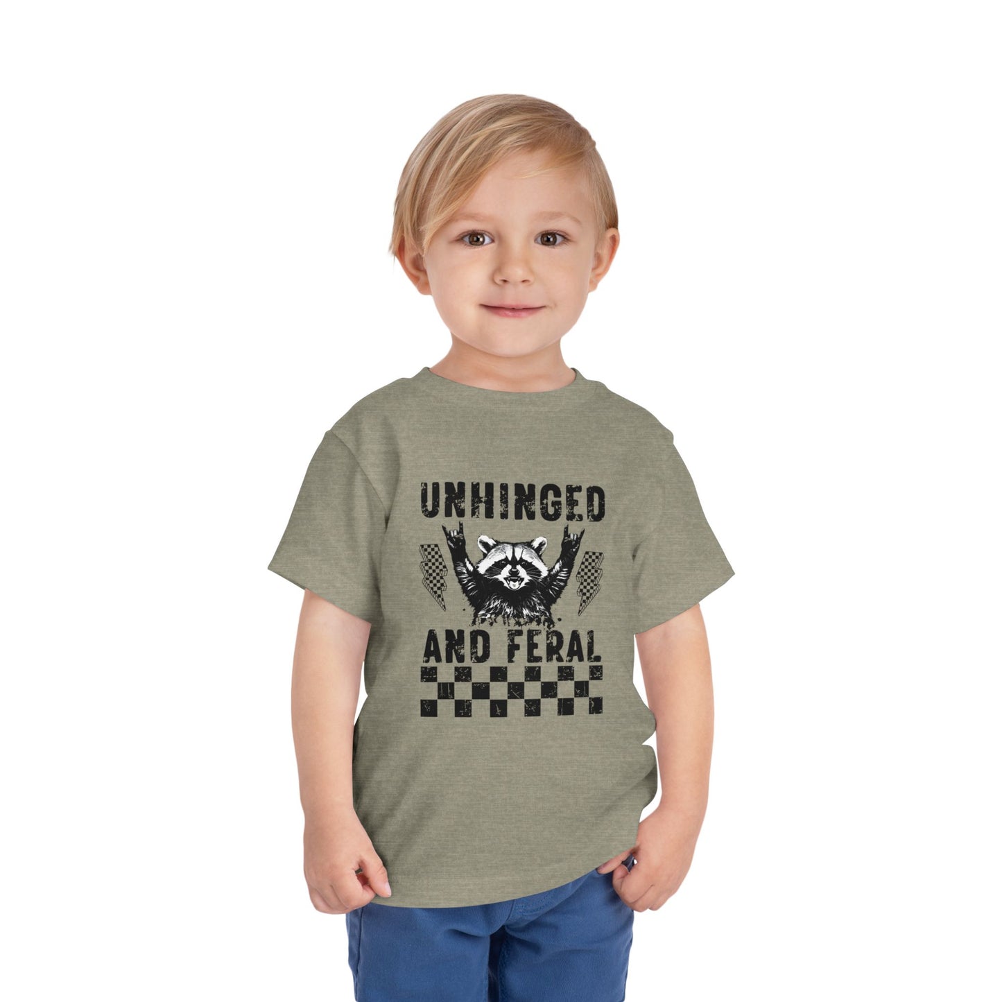 Unhinged and Feral Toddler Tee - Wild Child Shirt