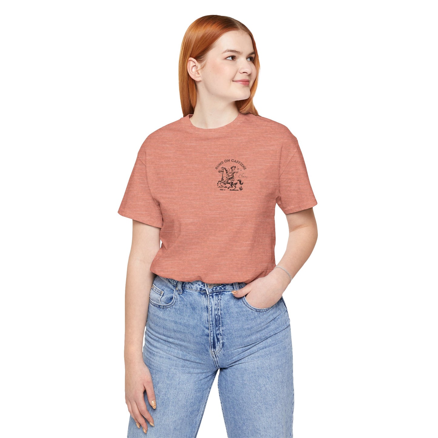 Caffeine and Chaos - Handle Your Shit Graphic Cowgirl Tee