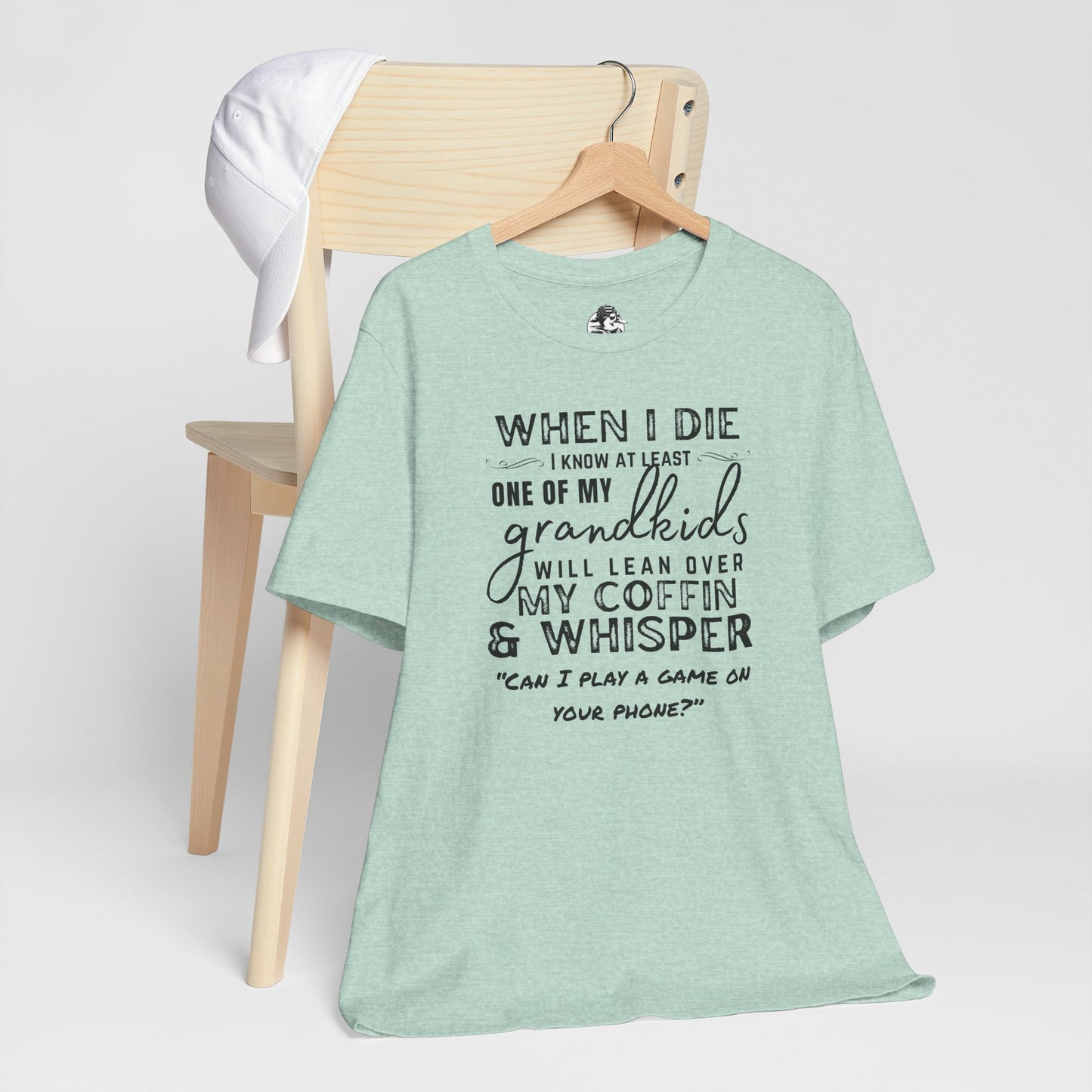 Humorous Grandparent Tee, Grandkids T-Shirt, Funny Family Shirt, Gift for Grandma, Birthday Gift, Casual Wear