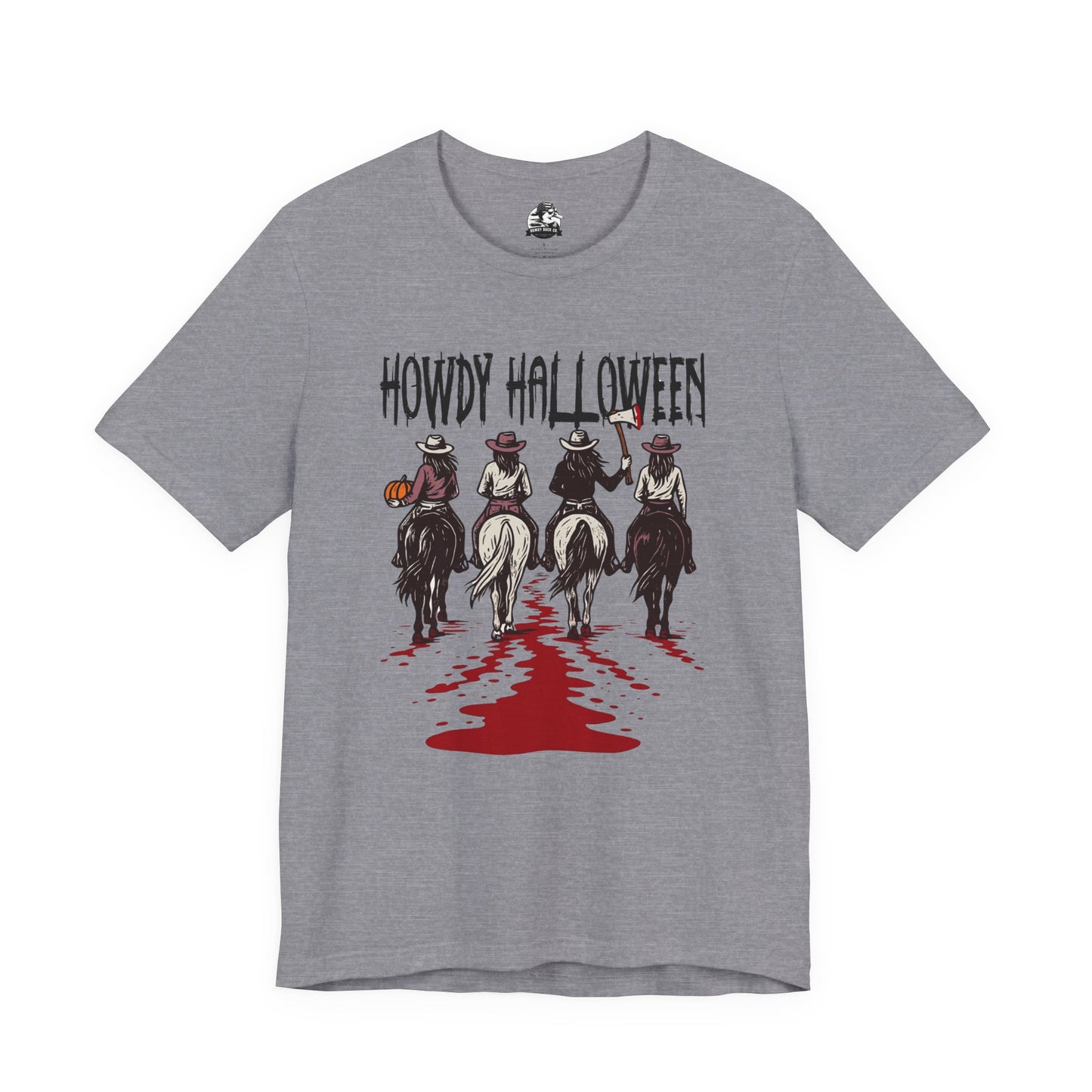 Halloween Cowboy Tee, Howdy Halloween Graphic T-Shirt