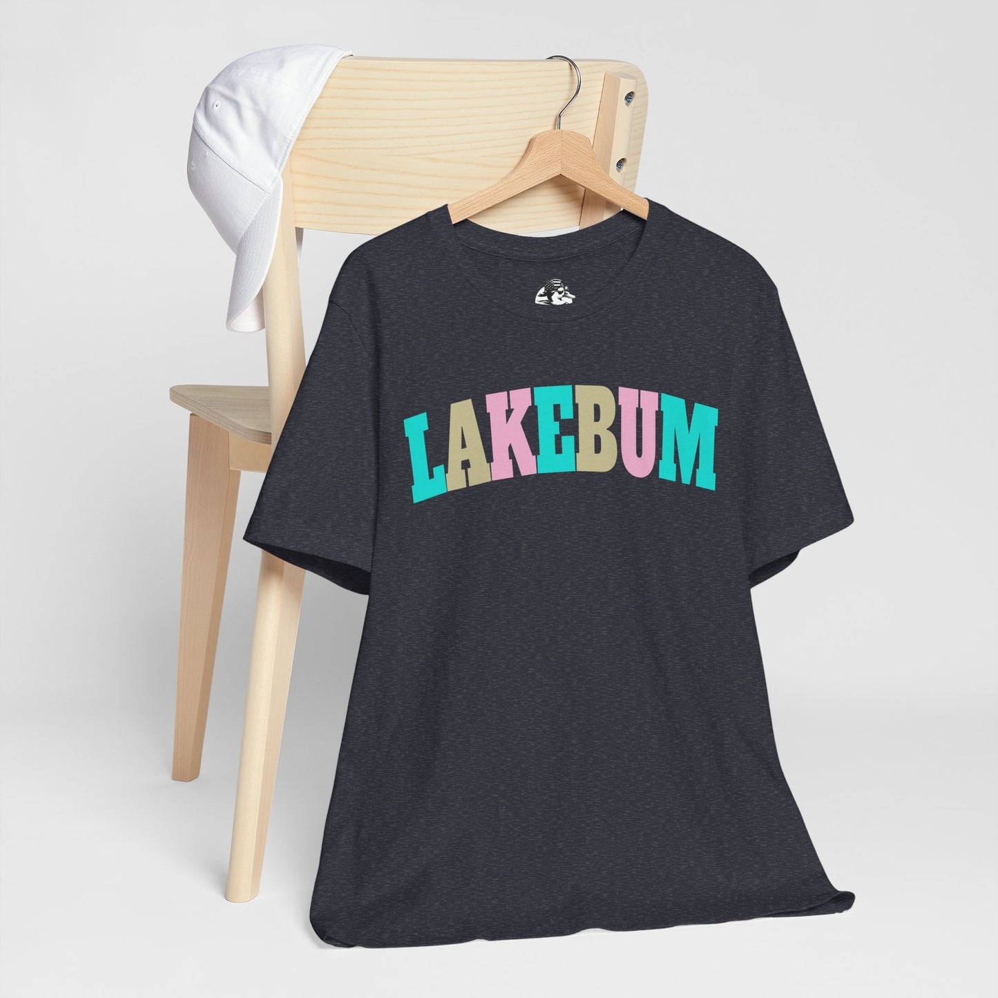 Lakebum Unisex Short Sleeve Tee - Perfect for Summer Getaways, Beach Days, Lake Trips, Casual Outings, Colorful Graphic Tee