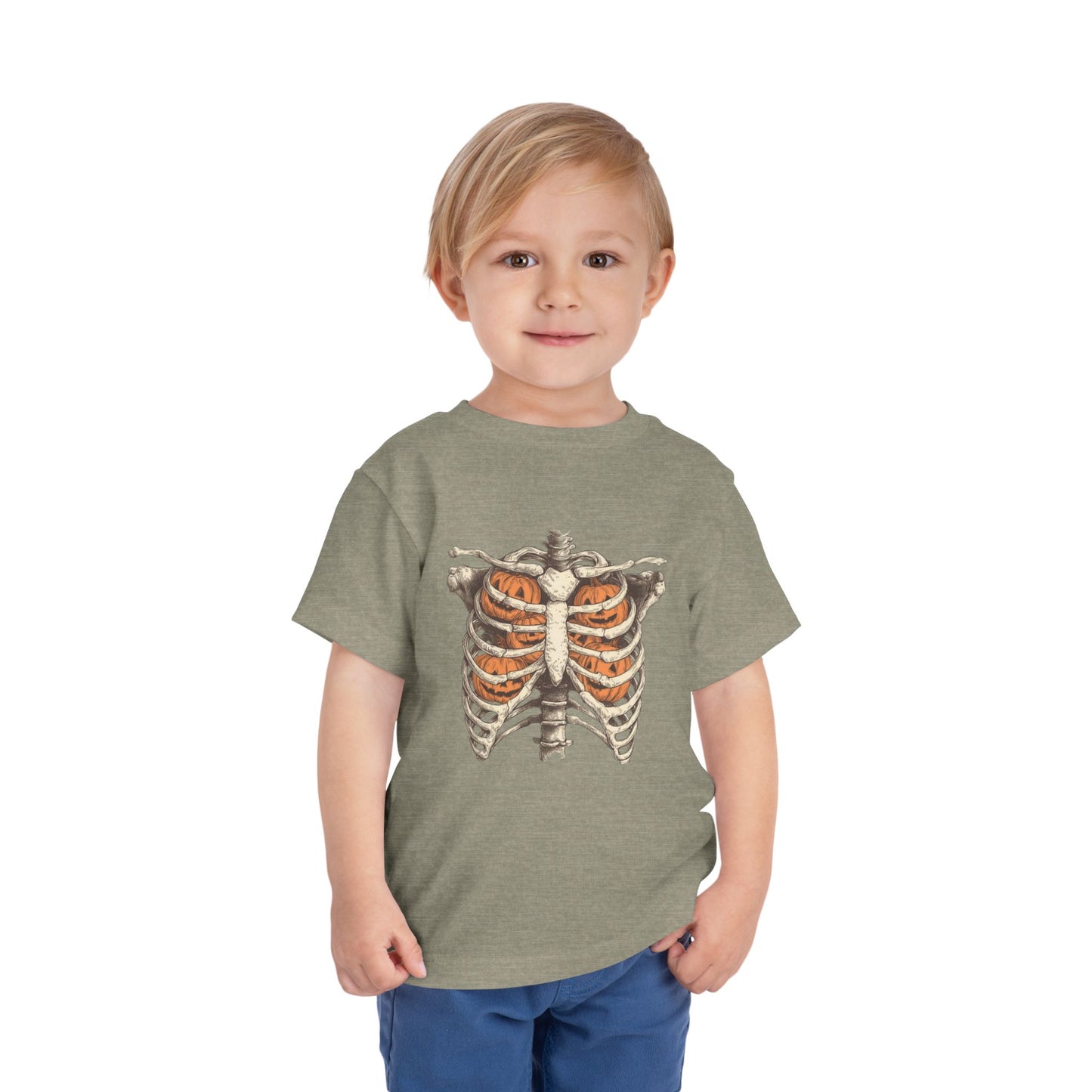 Toddler Pumpkin Skeleton Tee