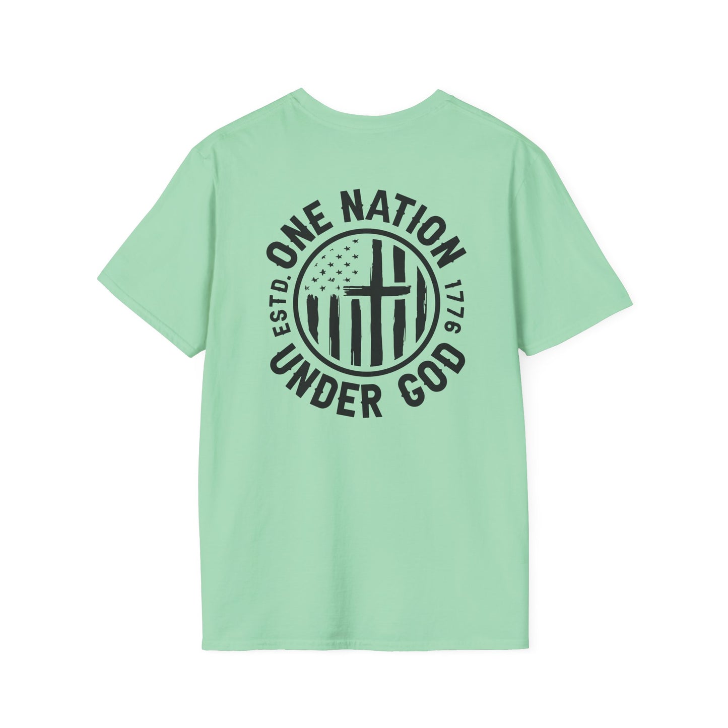 Patriotic Unisex T-Shirt - One Nation Under God, Casual Tee, Gift for Veterans, American Pride Shirt, Everyday Wear