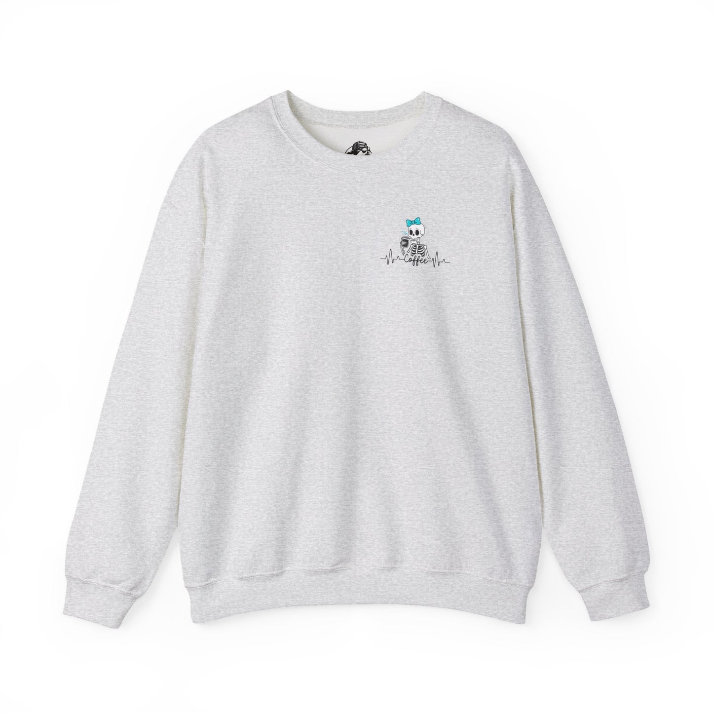 Unisex Fleece Crewneck 50% anxiety 50% coffee