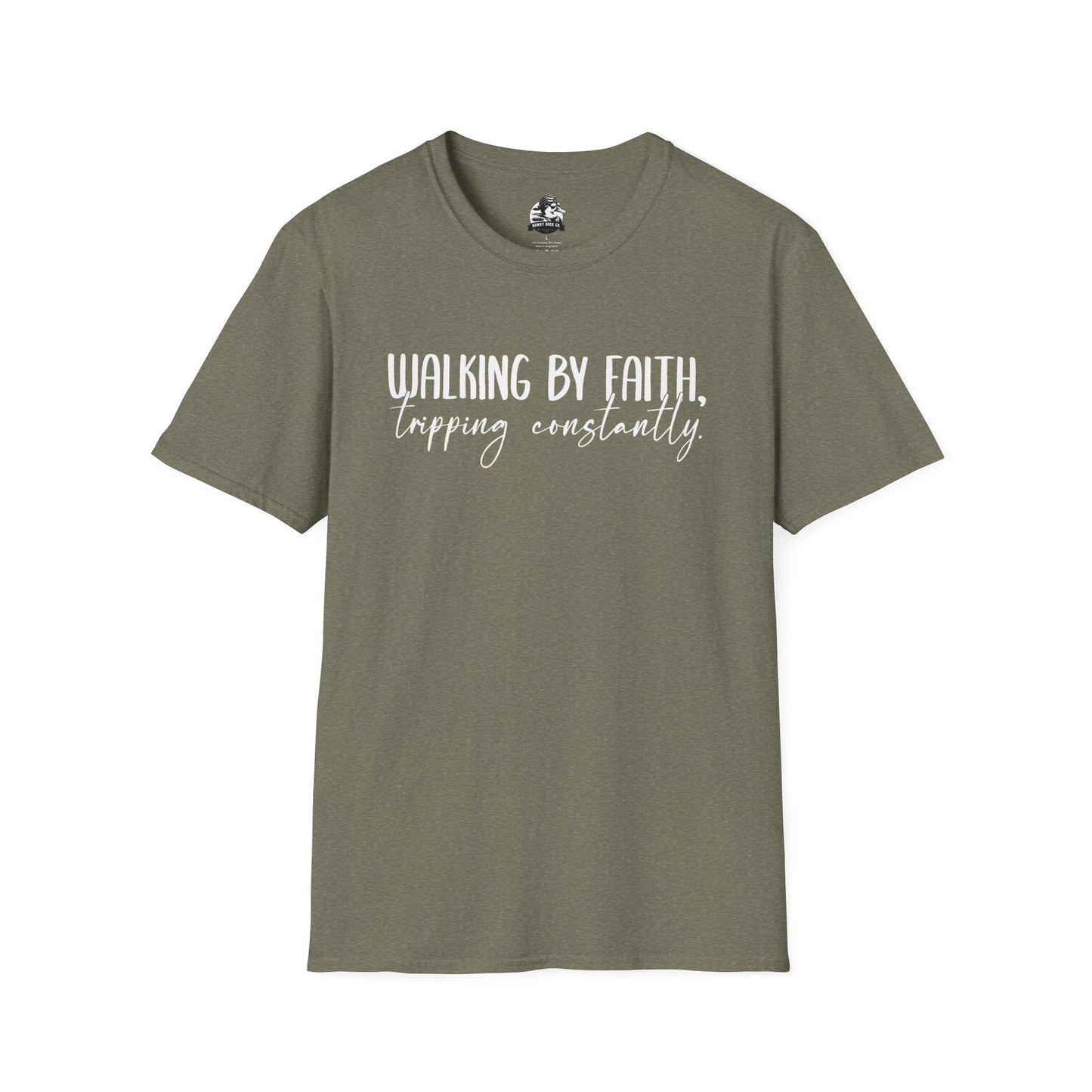"Walking By Faith, Tripping Constantly" Graphic Tee