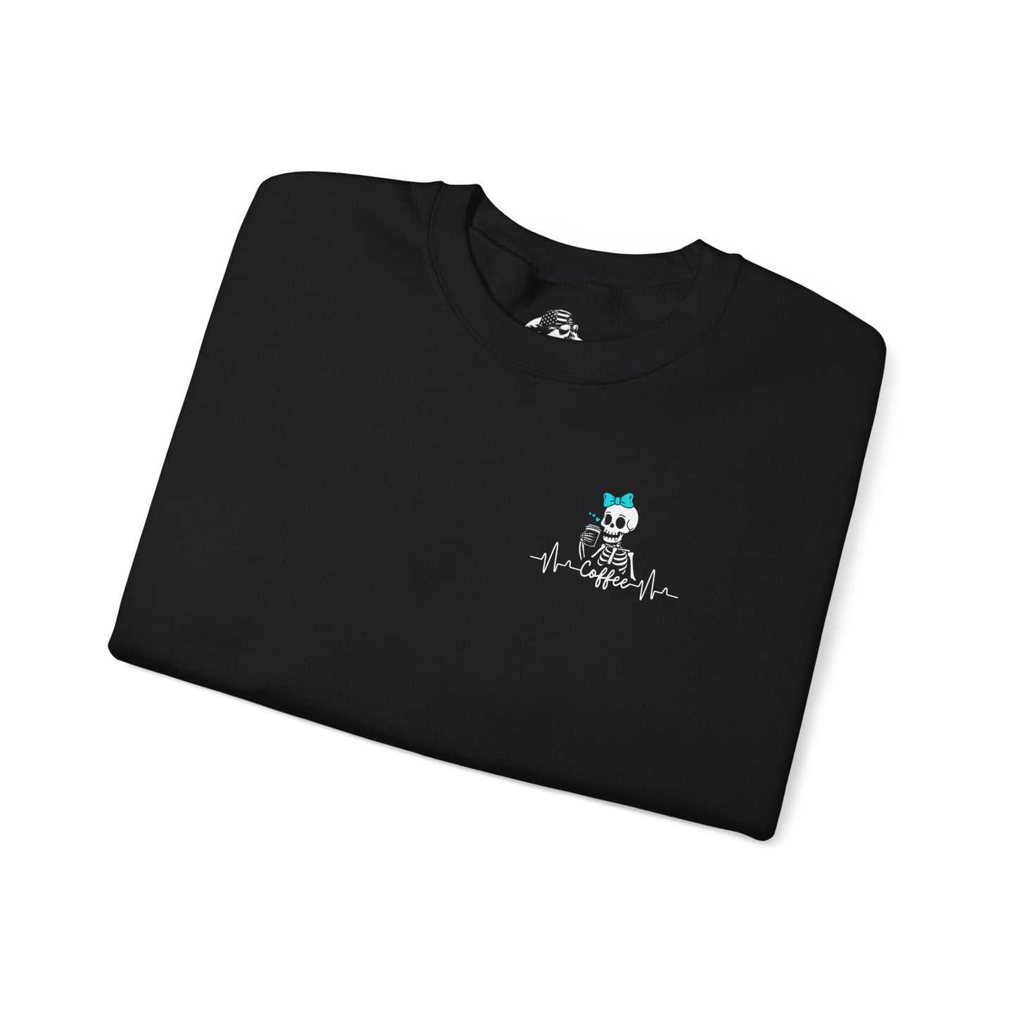 Unisex Fleece Crewneck 50% anxiety 50% coffee