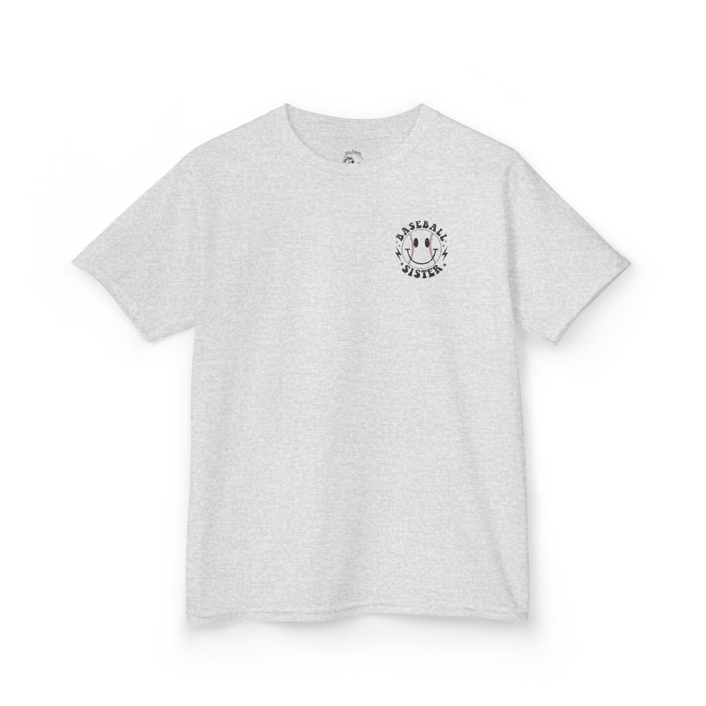 Youth Baseball Sister Tee - 'I'm Just Here for the Snacks'