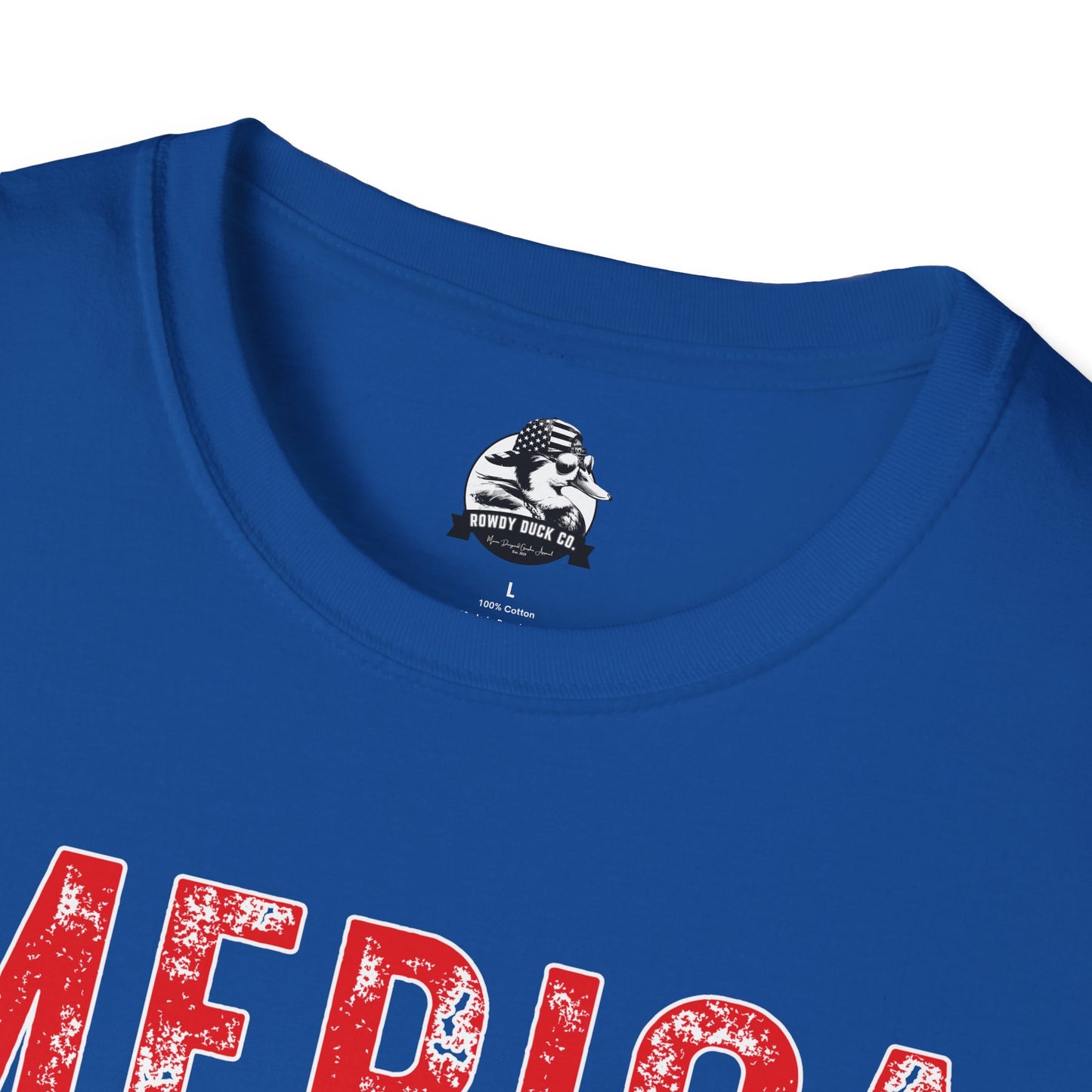 'Merica Kicking Ass T-Shirt | Unisex Softstyle Tee for Patriotic Celebrations, 4th of July, Casual Wear, Gifts, Team Spirit