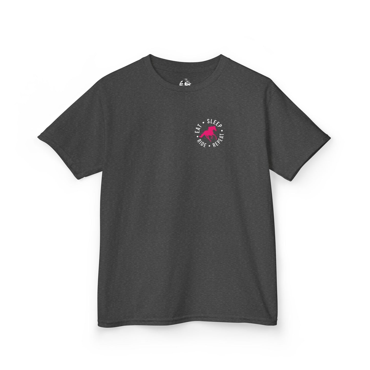 Kids Horse Riding Tee- Eat Sleep Ride Horses Repeat