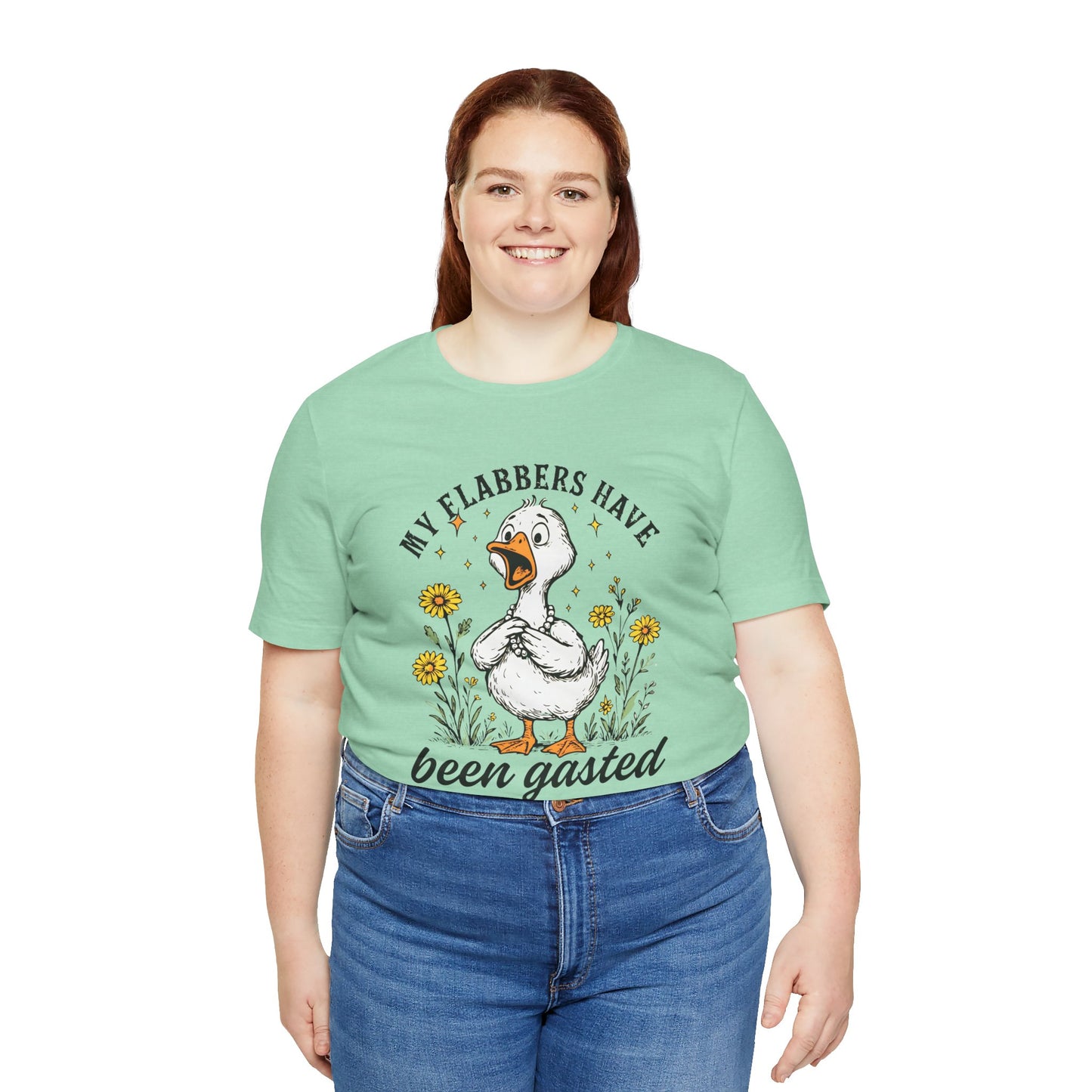 Funny Goose T-Shirt, My Flabbers Have Been Gast-ed Tee, Gift for Bird Lovers, Humorous Apparel, Cute Animal Shirt, Quirky Casual Wear