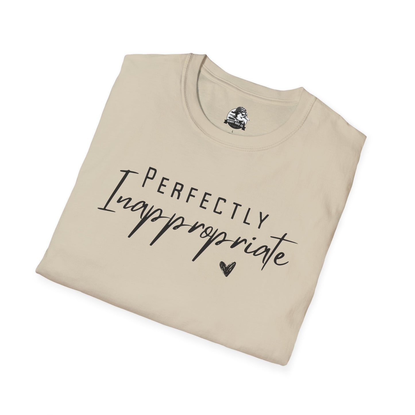 Perfectly Inappropriate Unisex Softstyle T-Shirt - Casual Humor Tee for Everyday Wear