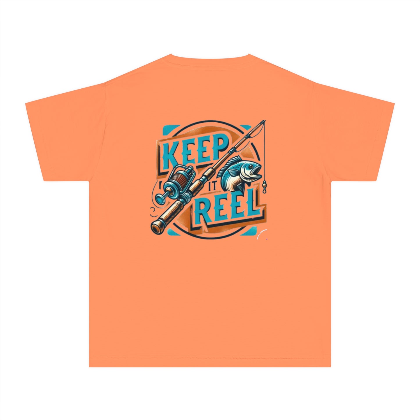 Comfort Color Youth Fishing Tee - Keep It Reel!