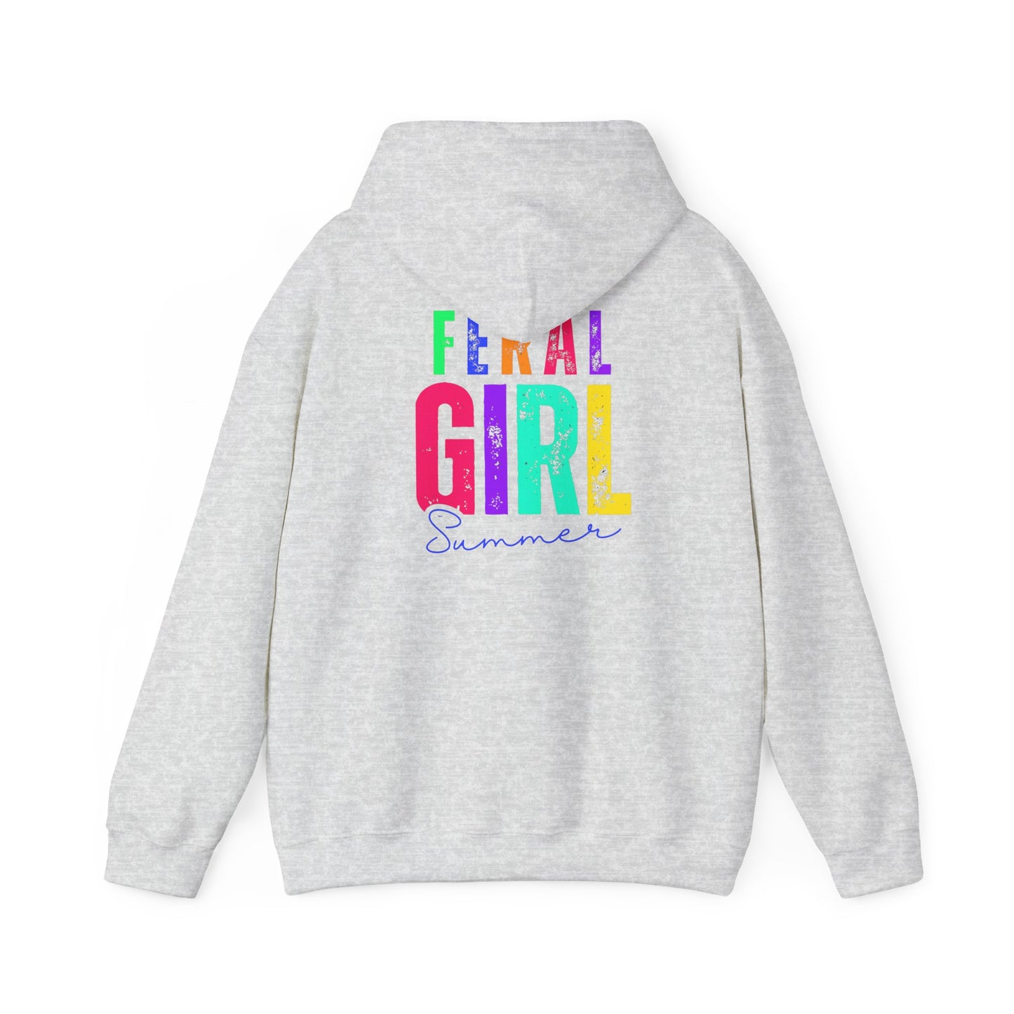 Feral Girl Summer Hoodie, Unisex Hoodie, Casual Wear, Summer Outfit, Trendy Sweatshirt, Gift for Her