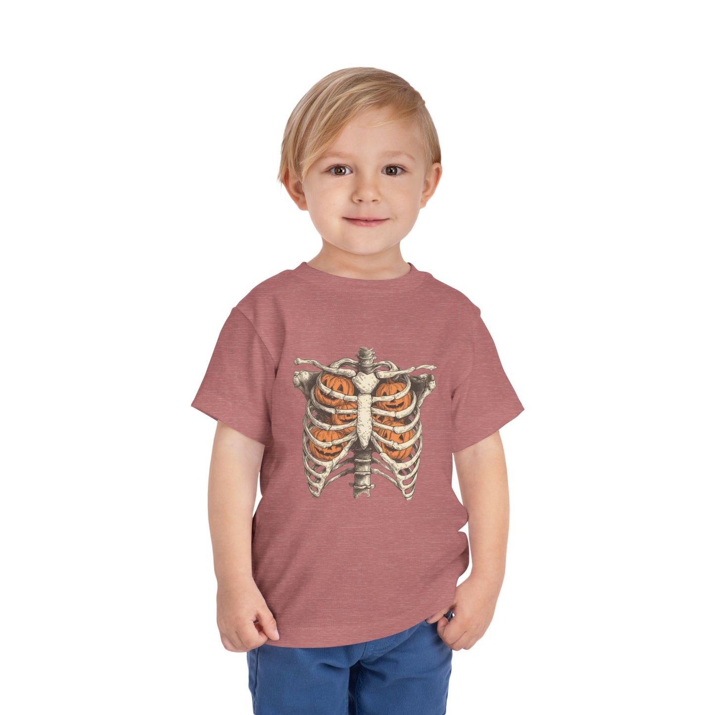 Toddler Pumpkin Skeleton Tee