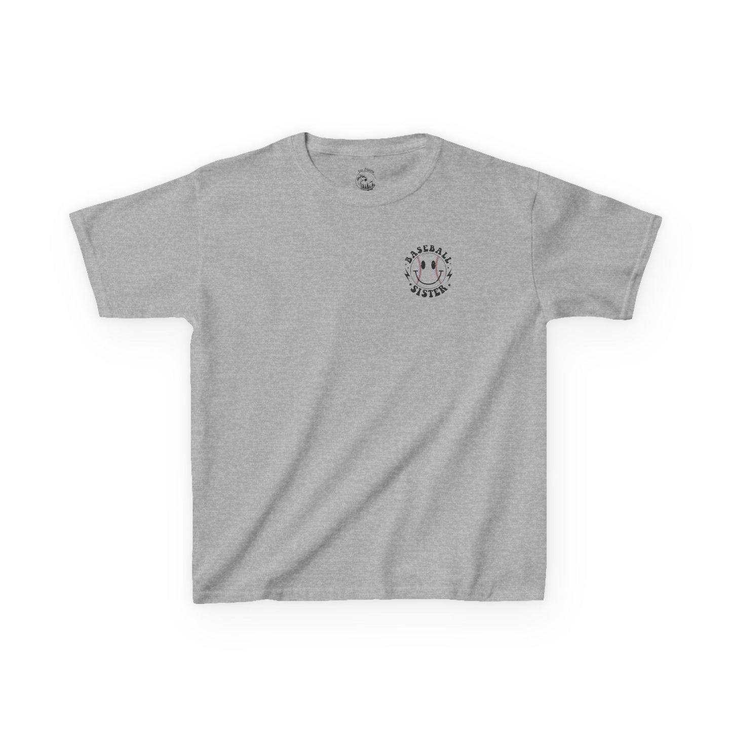 Youth Baseball Sister Tee - 'I'm Just Here for the Snacks'