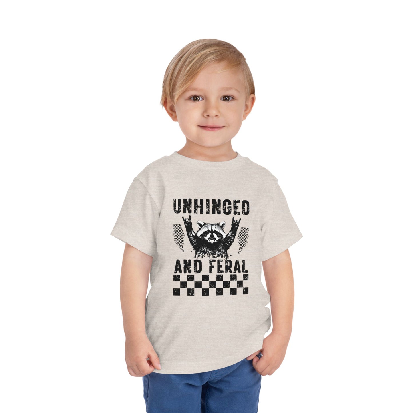 Unhinged and Feral Toddler Tee - Wild Child Shirt