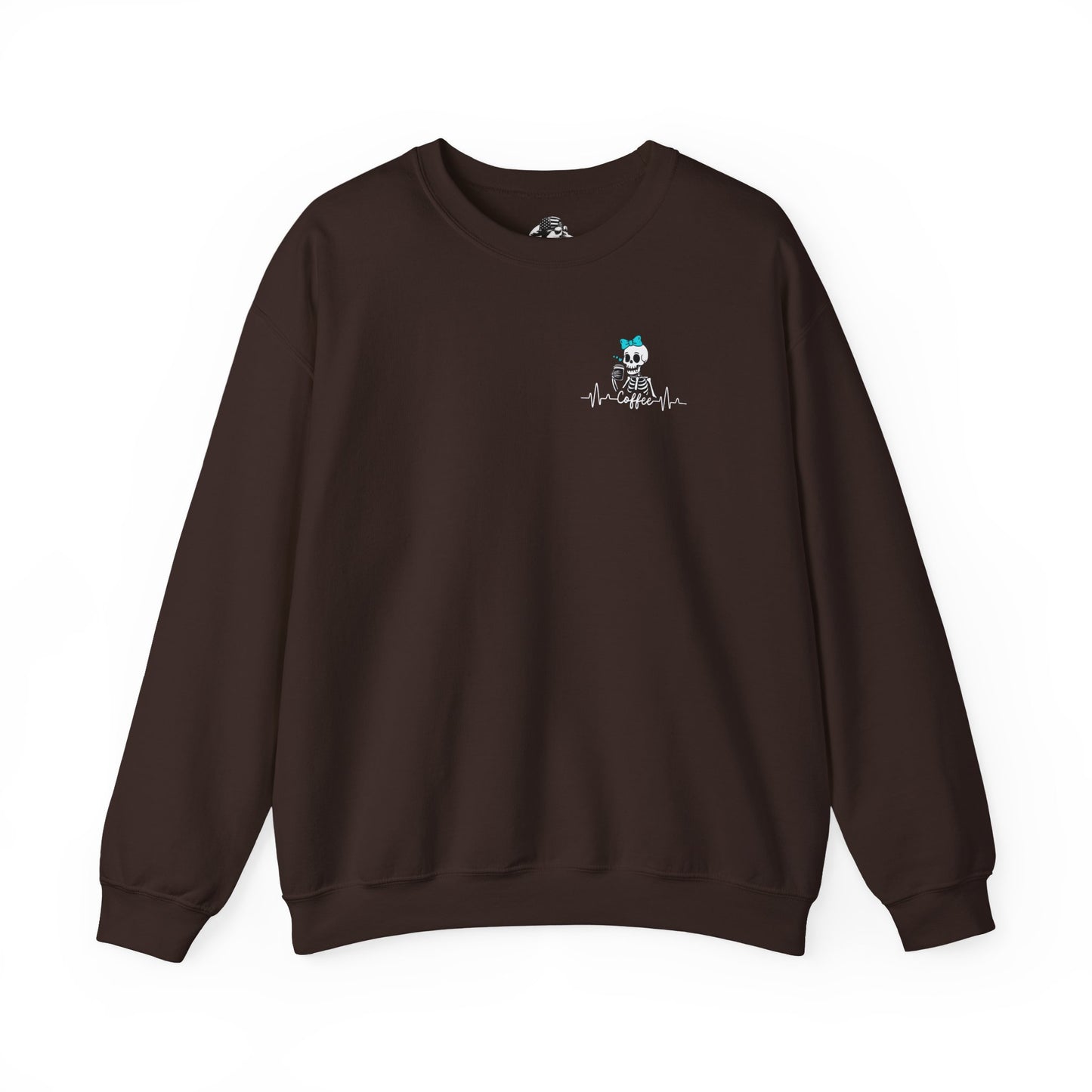 Unisex Fleece Crewneck 50% anxiety 50% coffee