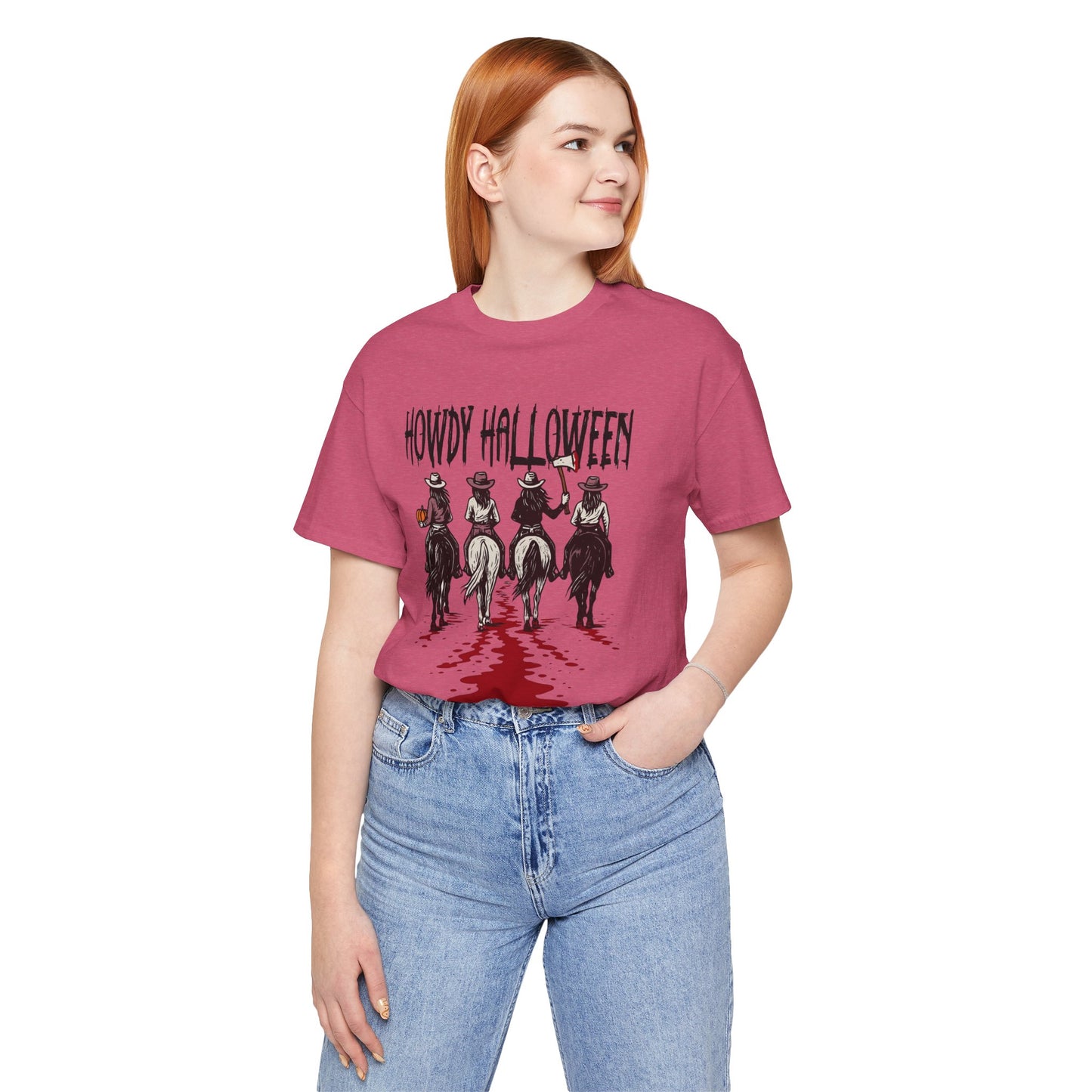 Halloween Cowboy Tee, Howdy Halloween Graphic T-Shirt