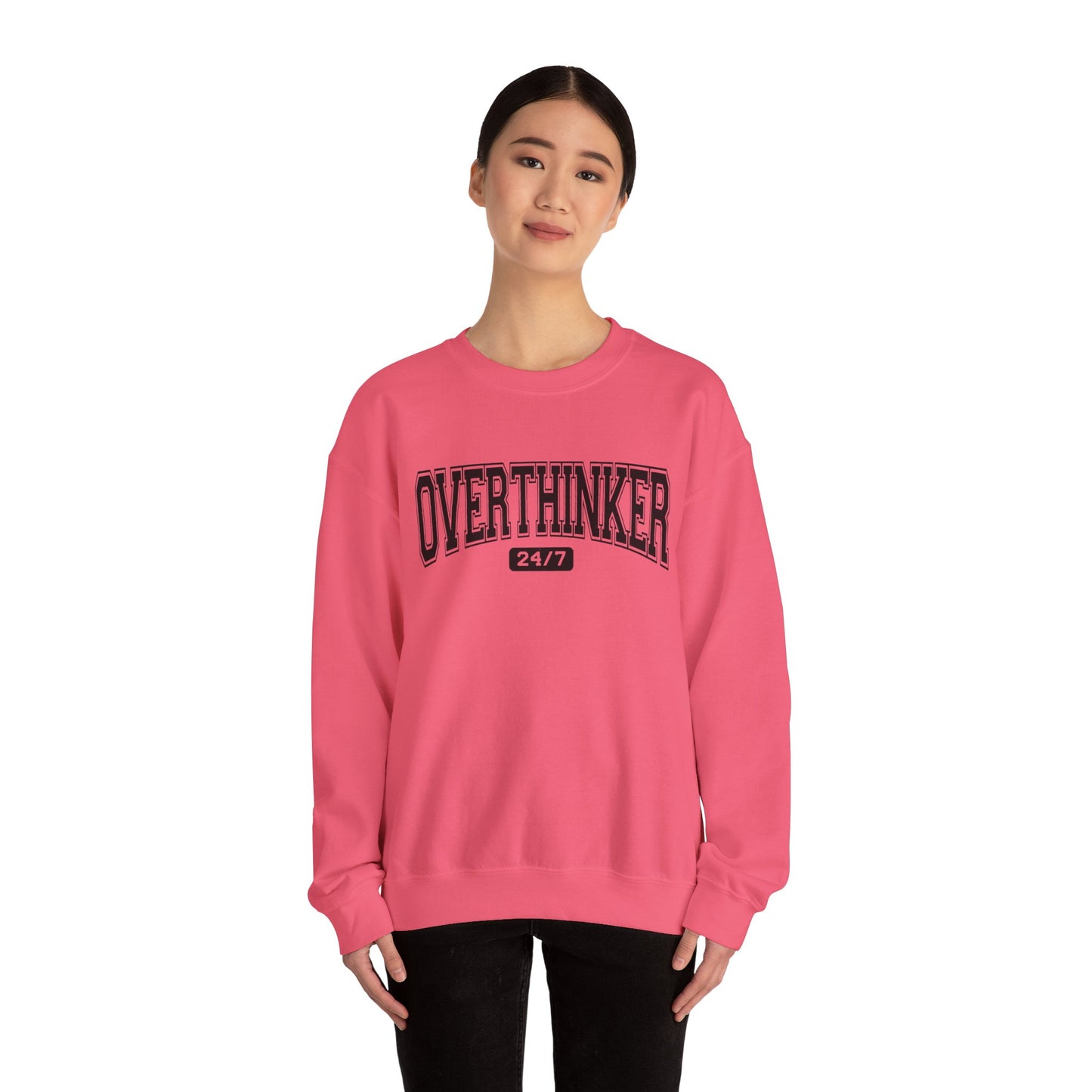 OVERTHINKER Varsity Fleece Crewneck