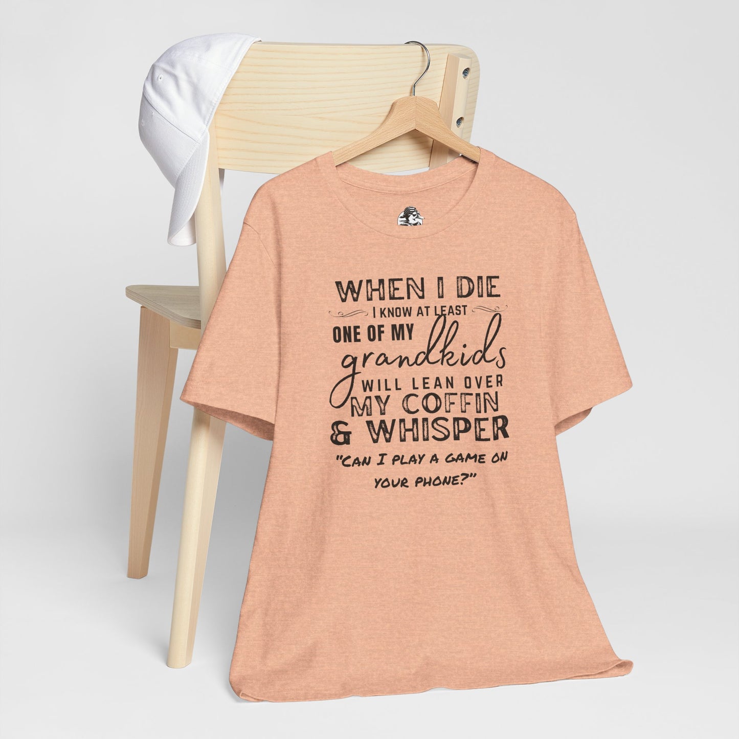 Humorous Grandparent Tee, Grandkids T-Shirt, Funny Family Shirt, Gift for Grandma, Birthday Gift, Casual Wear
