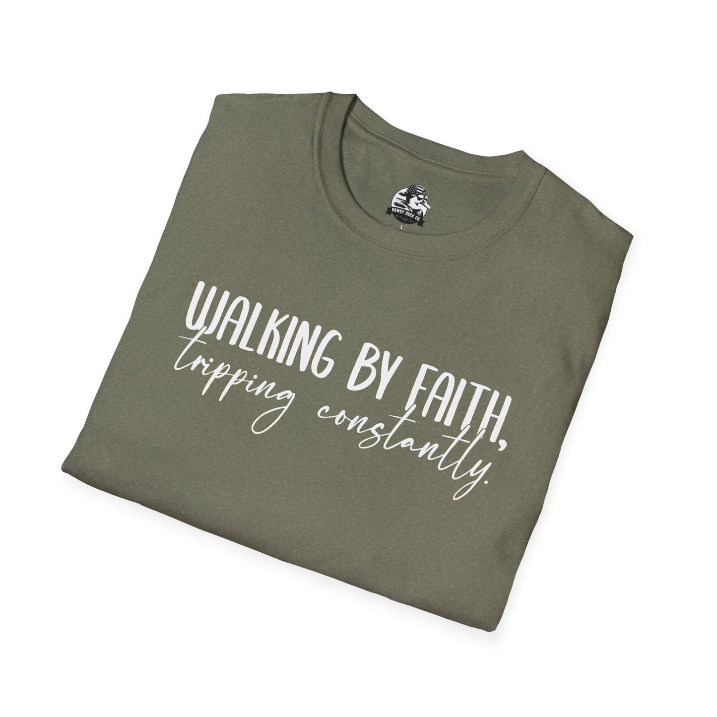 "Walking By Faith, Tripping Constantly" Graphic Tee