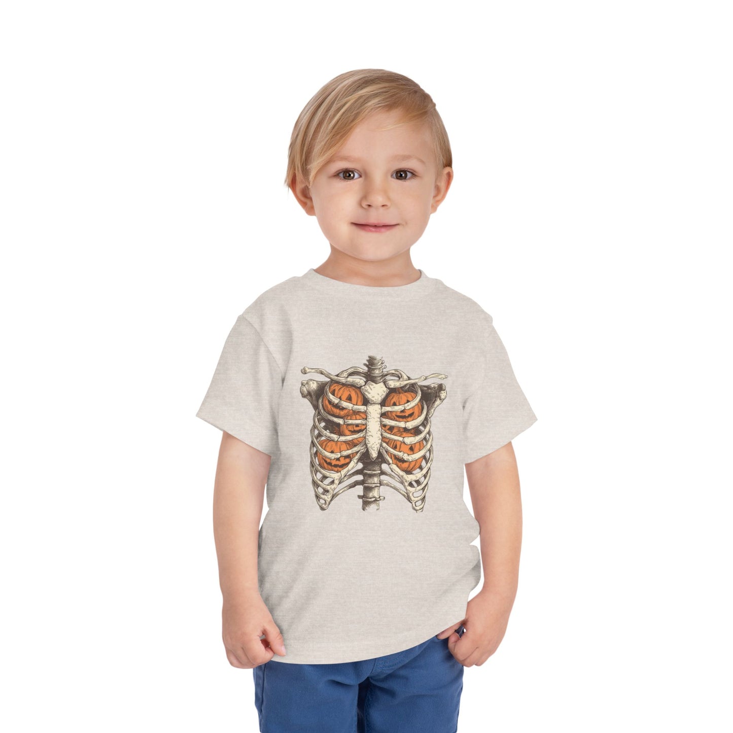Toddler Pumpkin Skeleton Tee
