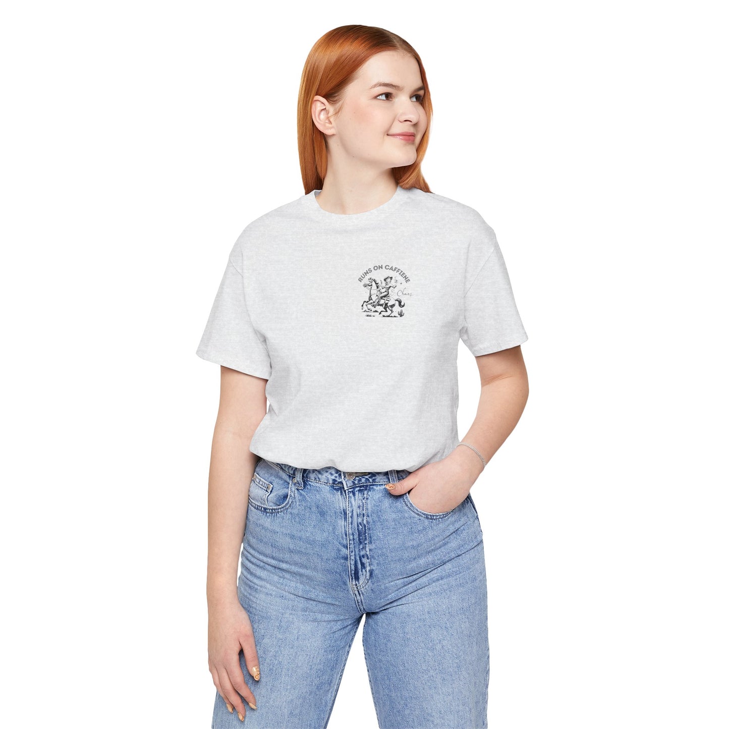 Caffeine and Chaos - Handle Your Shit Graphic Cowgirl Tee