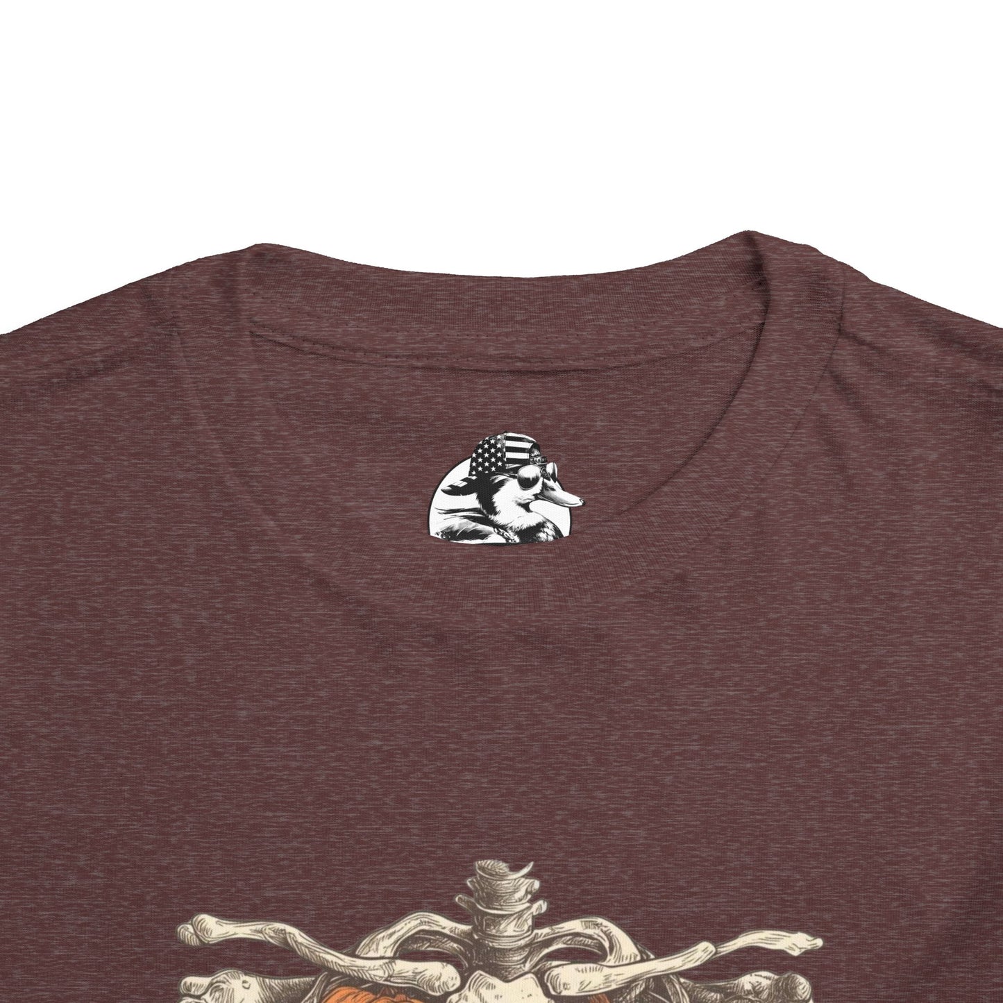 Toddler Pumpkin Skeleton Tee