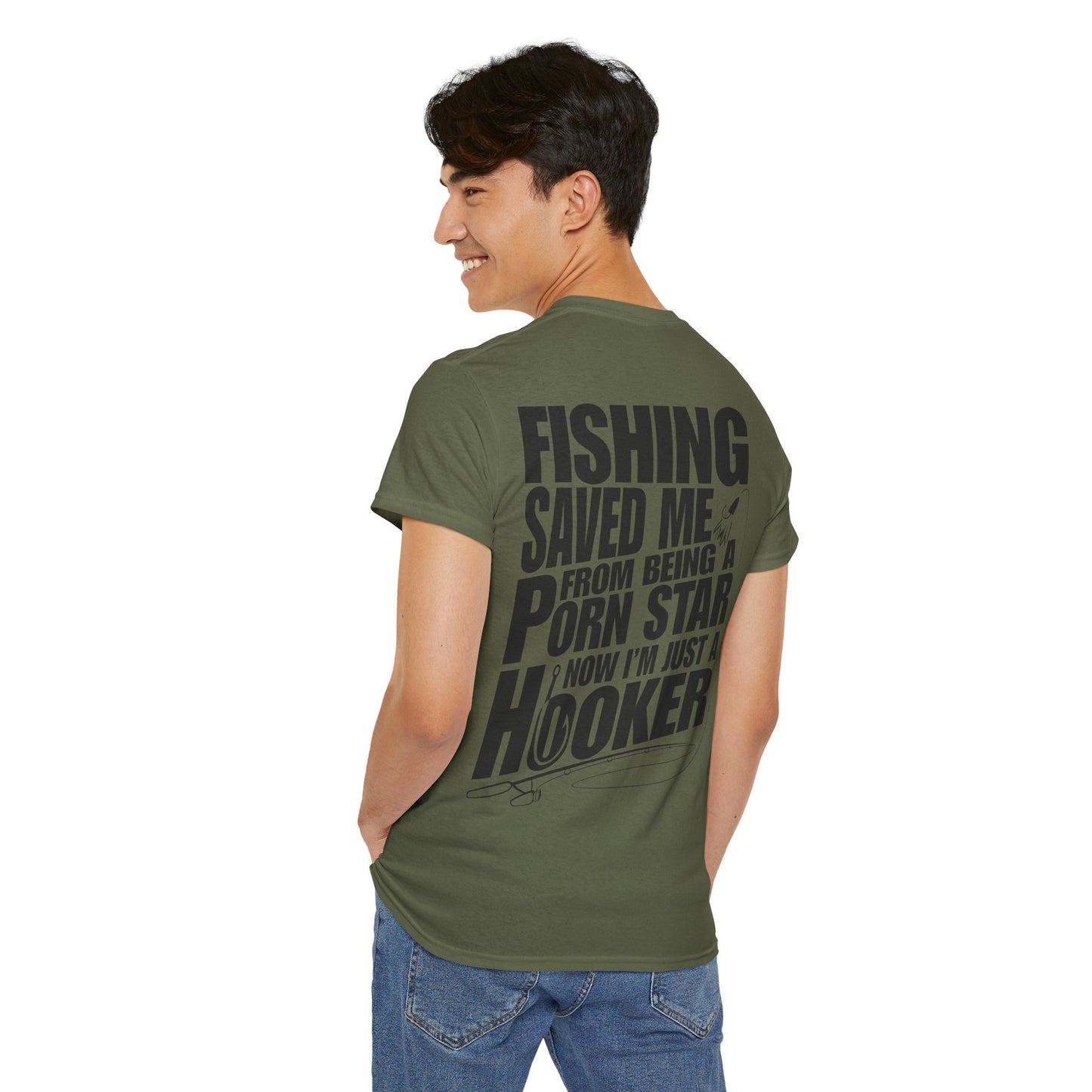 Fishing Humor Unisex Tee, Funny Fishing Shirt, Gift for Anglers, Outdoor Adventure Clothing, Casual Tee for Fishing Lovers