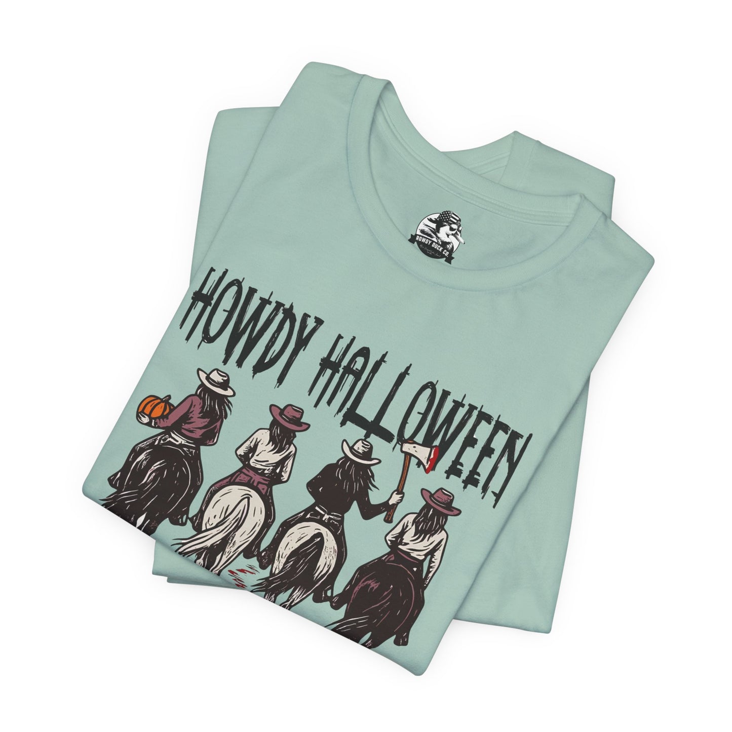 Halloween Cowboy Tee, Howdy Halloween Graphic T-Shirt