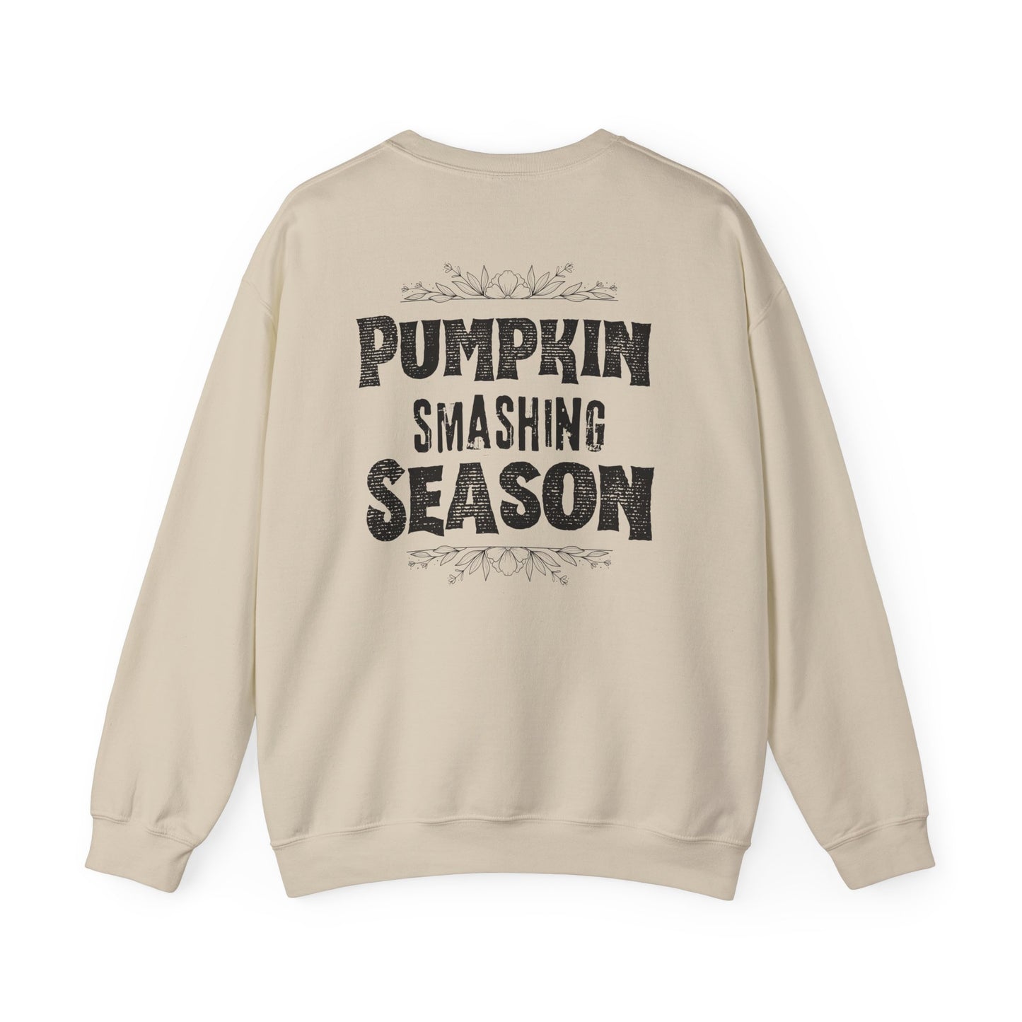 Pumpkin boo-bies (pumpkin smashing season) fleece crewneck