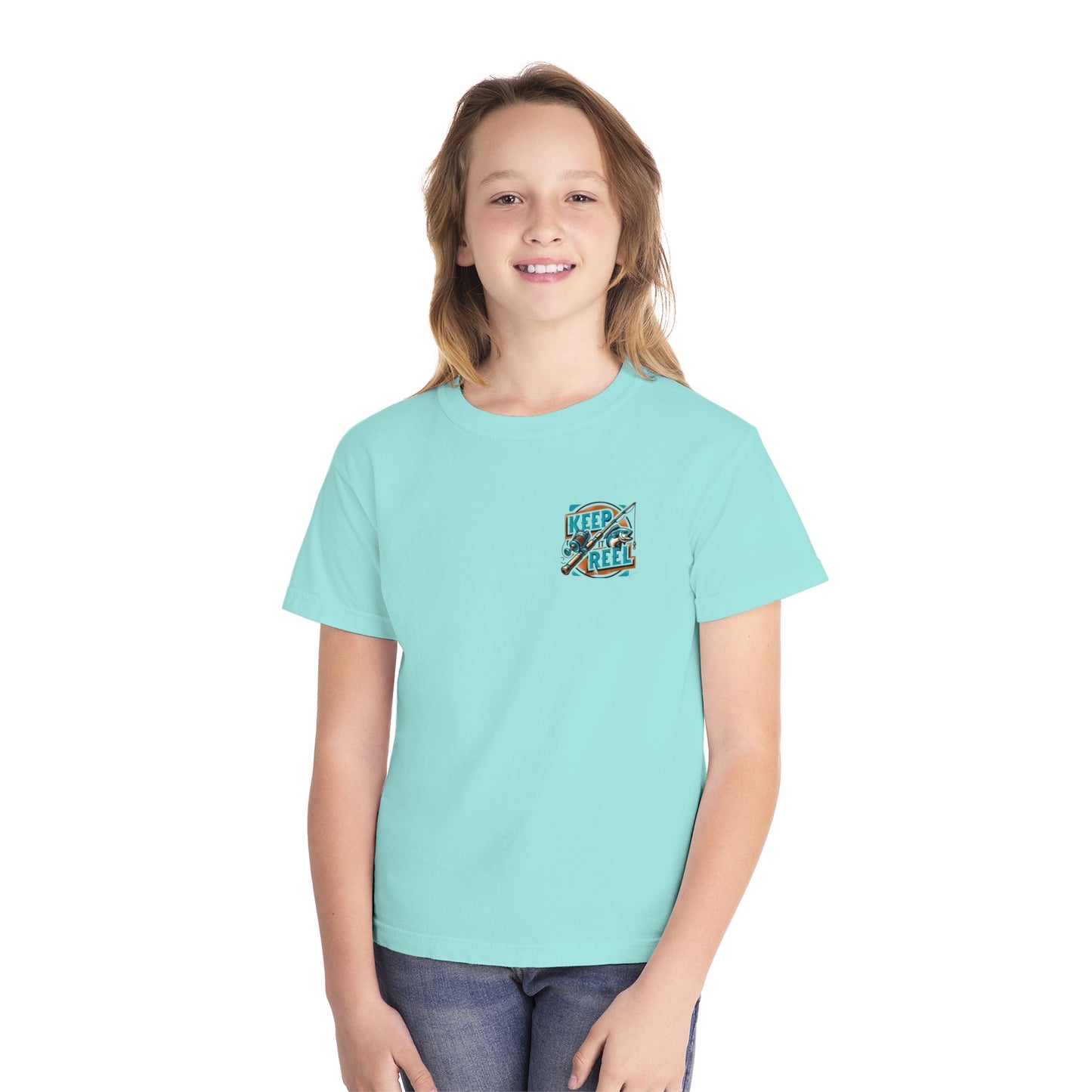 Comfort Color Youth Fishing Tee - Keep It Reel!