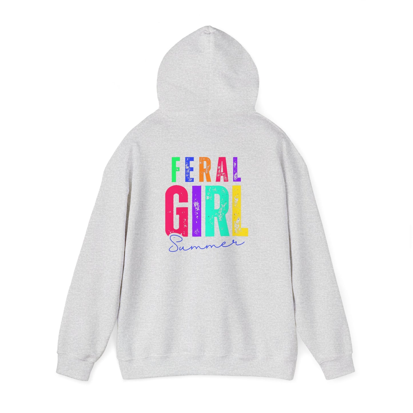 Feral Girl Summer Hoodie, Unisex Hoodie, Casual Wear, Summer Outfit, Trendy Sweatshirt, Gift for Her