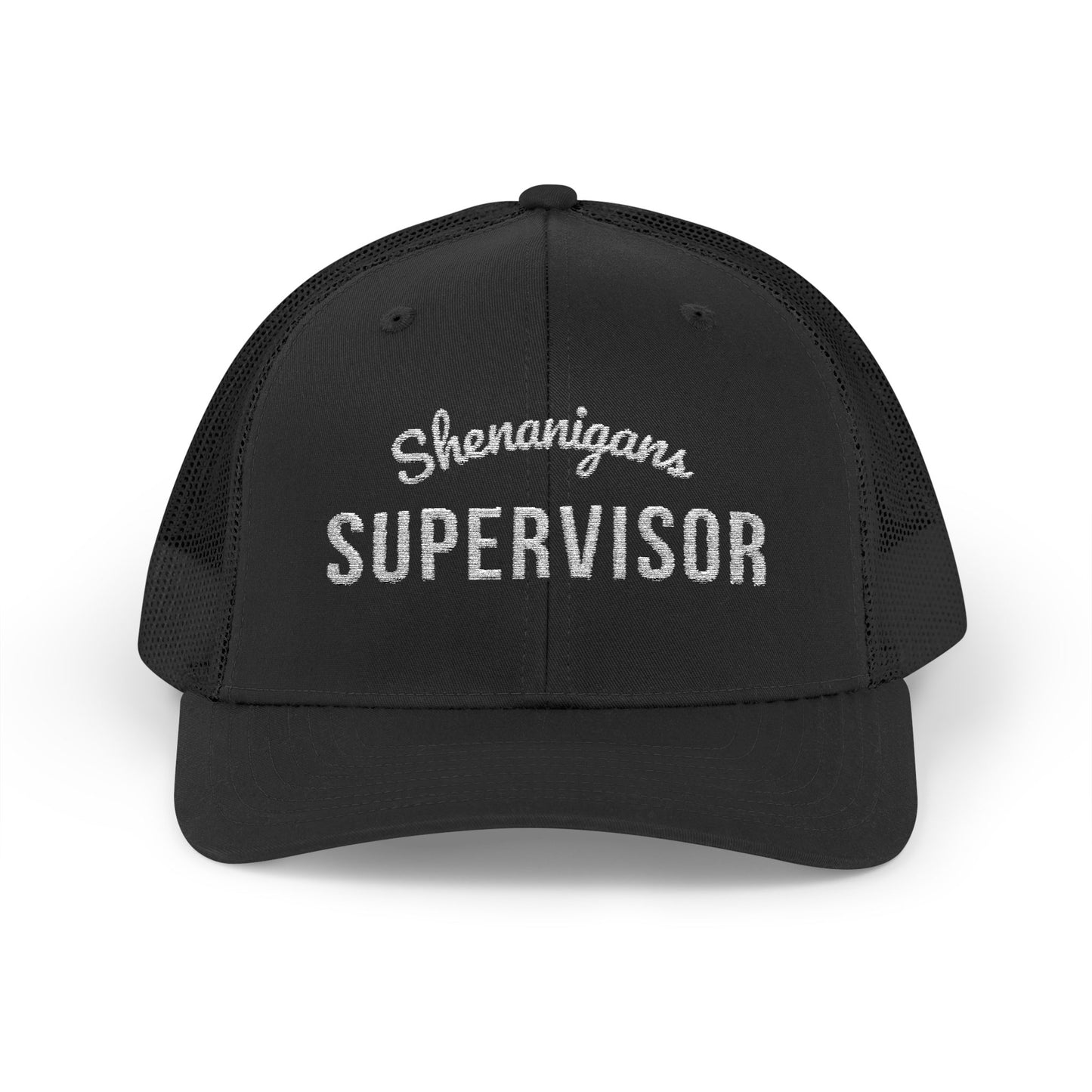 Shenanigans Supervisor Snapback Trucker Cap | Fun Cap for Supervisors, Gift for Managers, Casual Hat, Summer Accessory, Work Hat