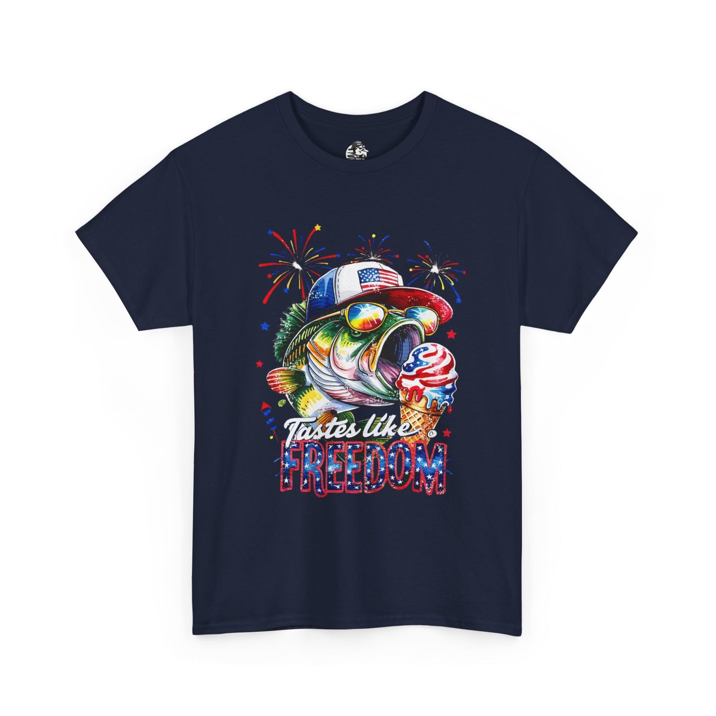 Patriotic Fishing Tee, Fourth of July Shirt, Freedom T-Shirt, Summer Adventure Apparel, Fishing Lover Gift