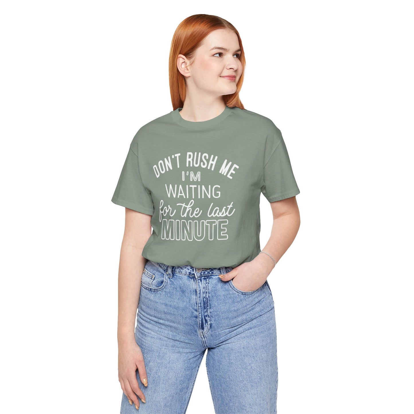 Funny Last Minute Tee, Unisex Humor Shirt, Perfect Gift for Students, Casual Wear, Birthday Apparel, Relaxed Fit