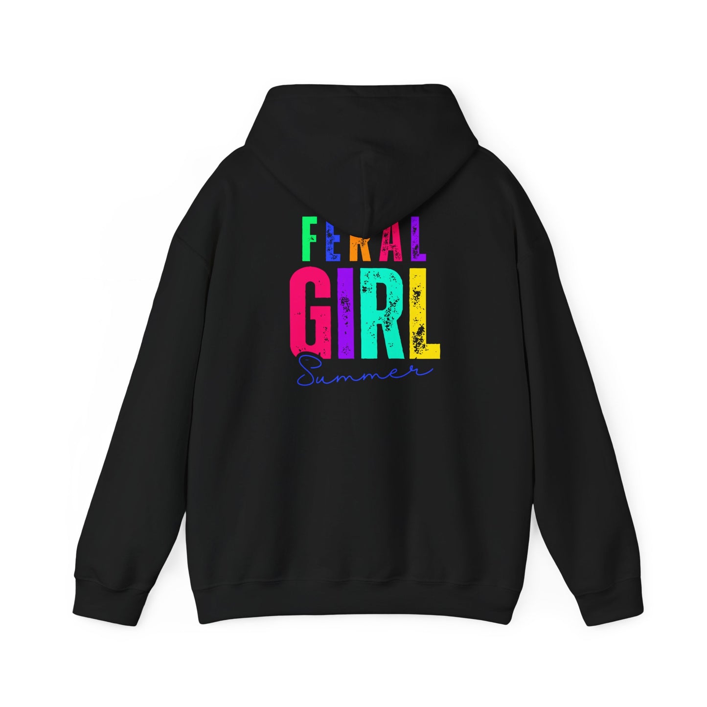 Feral Girl Summer Hoodie, Unisex Hoodie, Casual Wear, Summer Outfit, Trendy Sweatshirt, Gift for Her