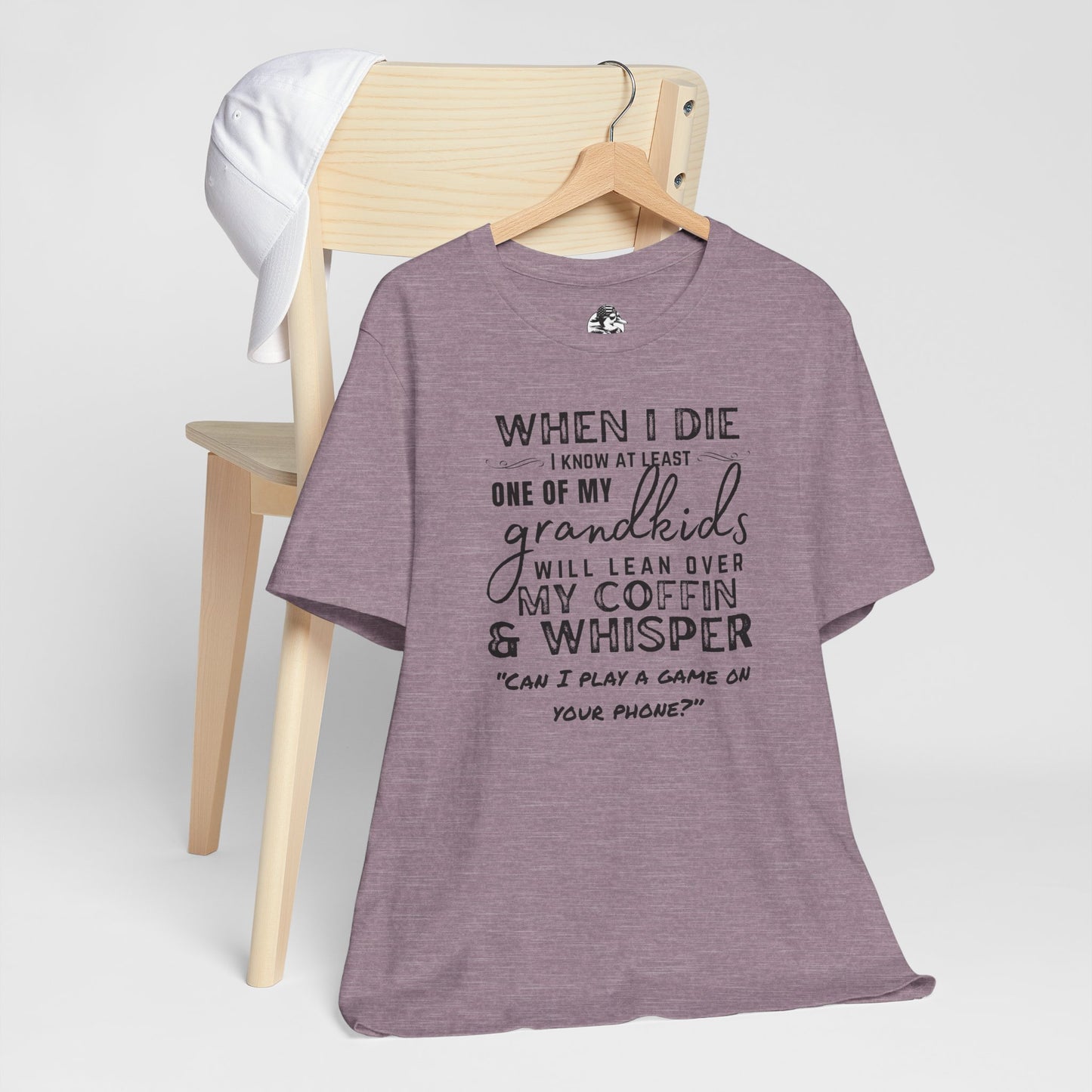Humorous Grandparent Tee, Grandkids T-Shirt, Funny Family Shirt, Gift for Grandma, Birthday Gift, Casual Wear
