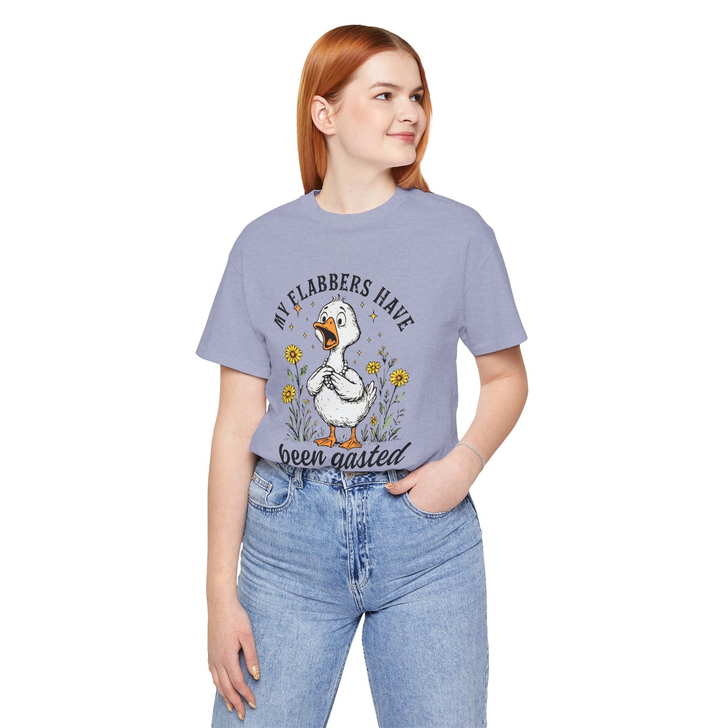 Funny Goose T-Shirt, My Flabbers Have Been Gast-ed Tee, Gift for Bird Lovers, Humorous Apparel, Cute Animal Shirt, Quirky Casual Wear